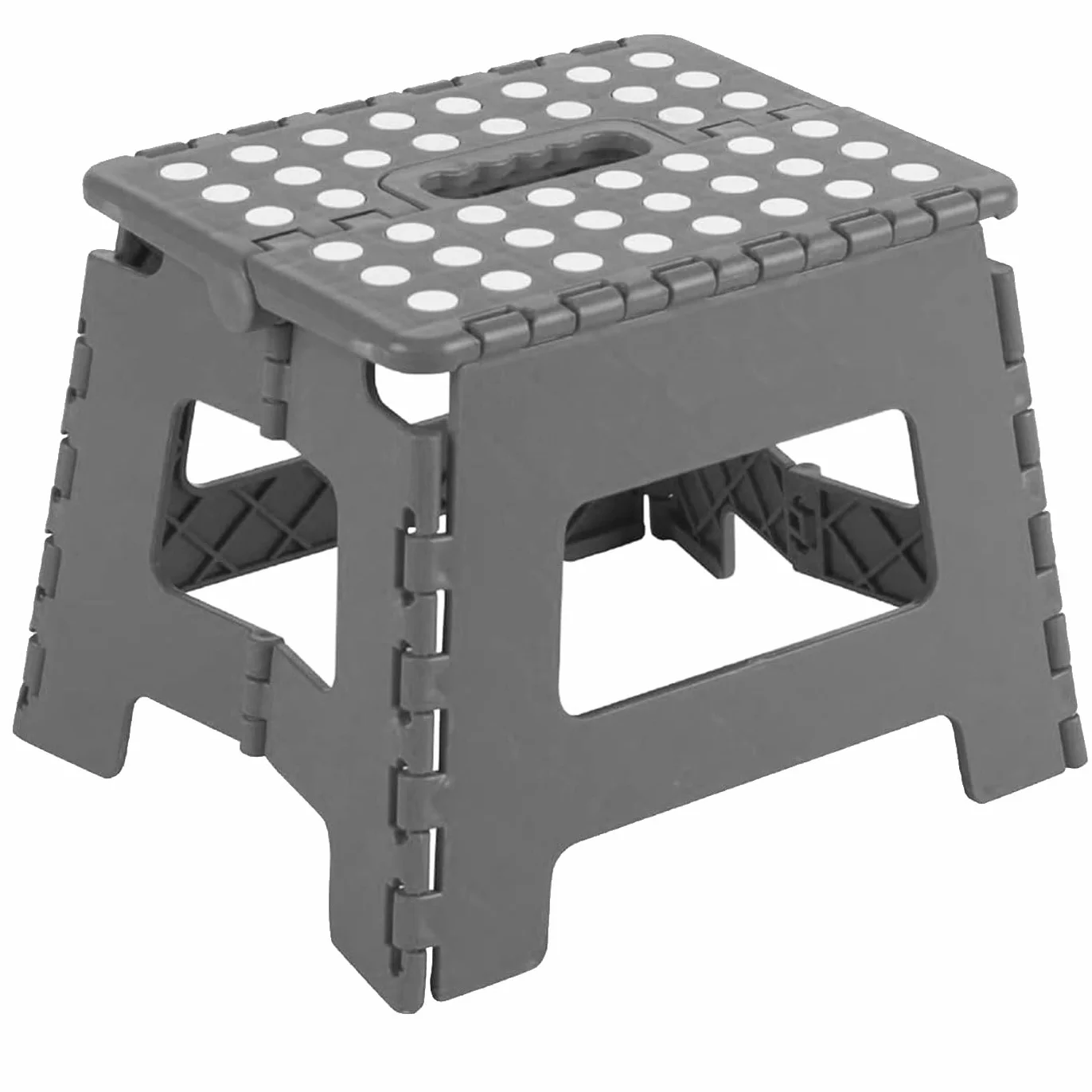 Acan Tradineur - Taburete de PVC Infantil Plegable, banqueta, Asiento Multiusos de plástico Resistente, niños, Escuela, guardería, hogar, 18 x 21 x 17 cm, Color Aleatorio