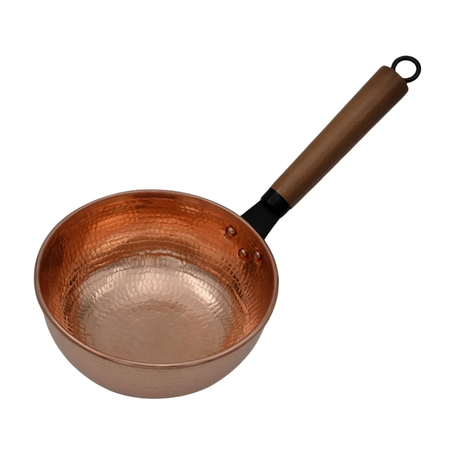 Cacerola Olla de Cobre Utensilios de Cocina pequeños Calentador de Cacerola, Fondo Redondo