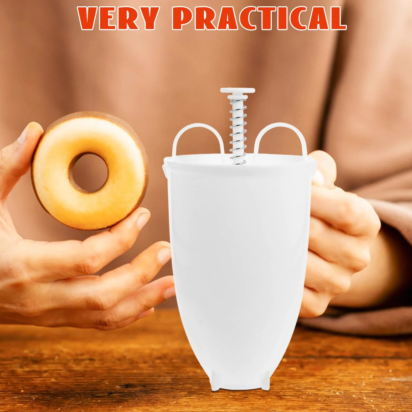 Ciieeo Máquina para Hacer Donas de Plástico, Molde para Donas DIY Varios Moldes, Herramienta Multifuncional para Hornear Postres, Utensilio Seguro de Cocina para Repostería en Casa