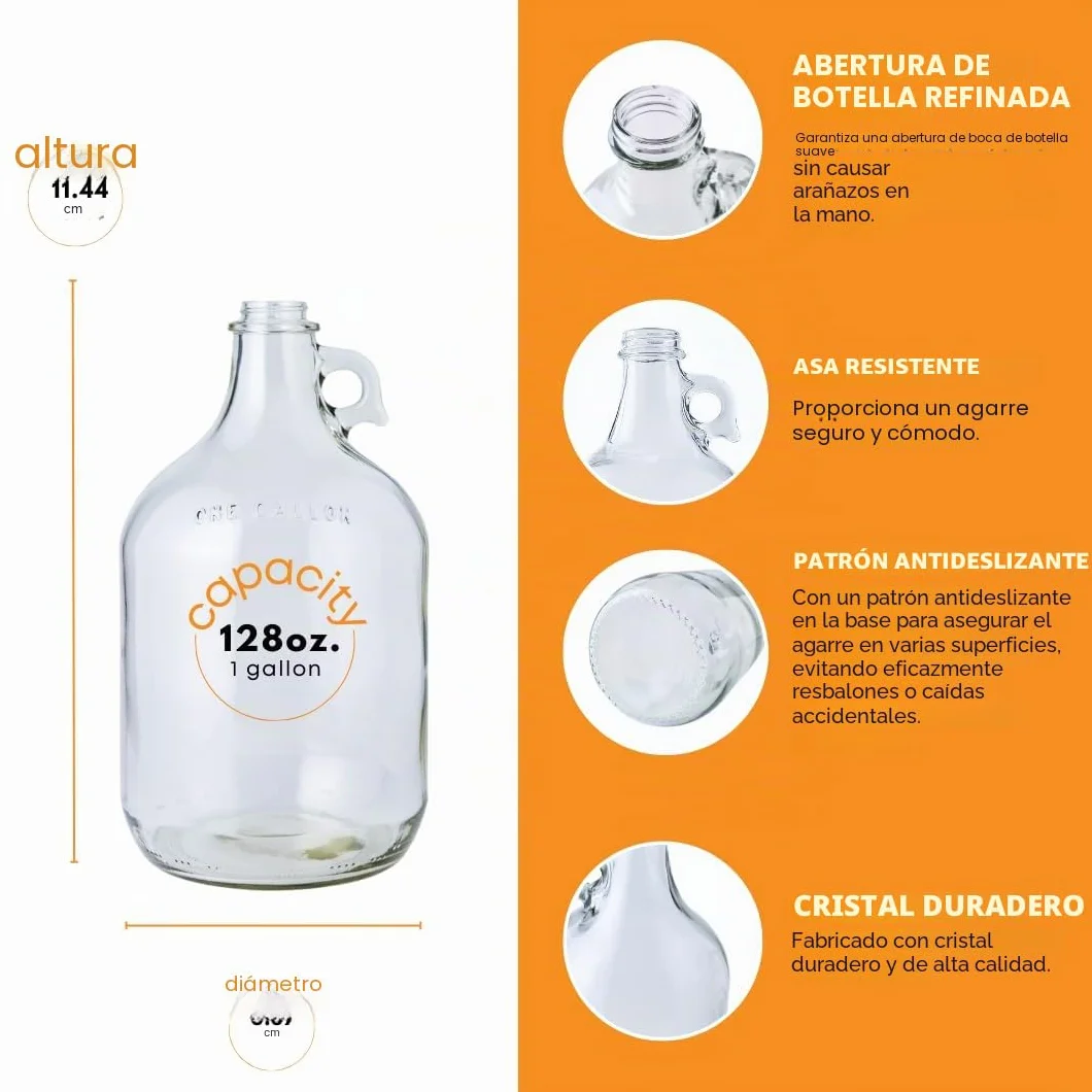 Home Brew Ohio Fermentador de vino 1 galón con tapón y doble burbuja Airlock