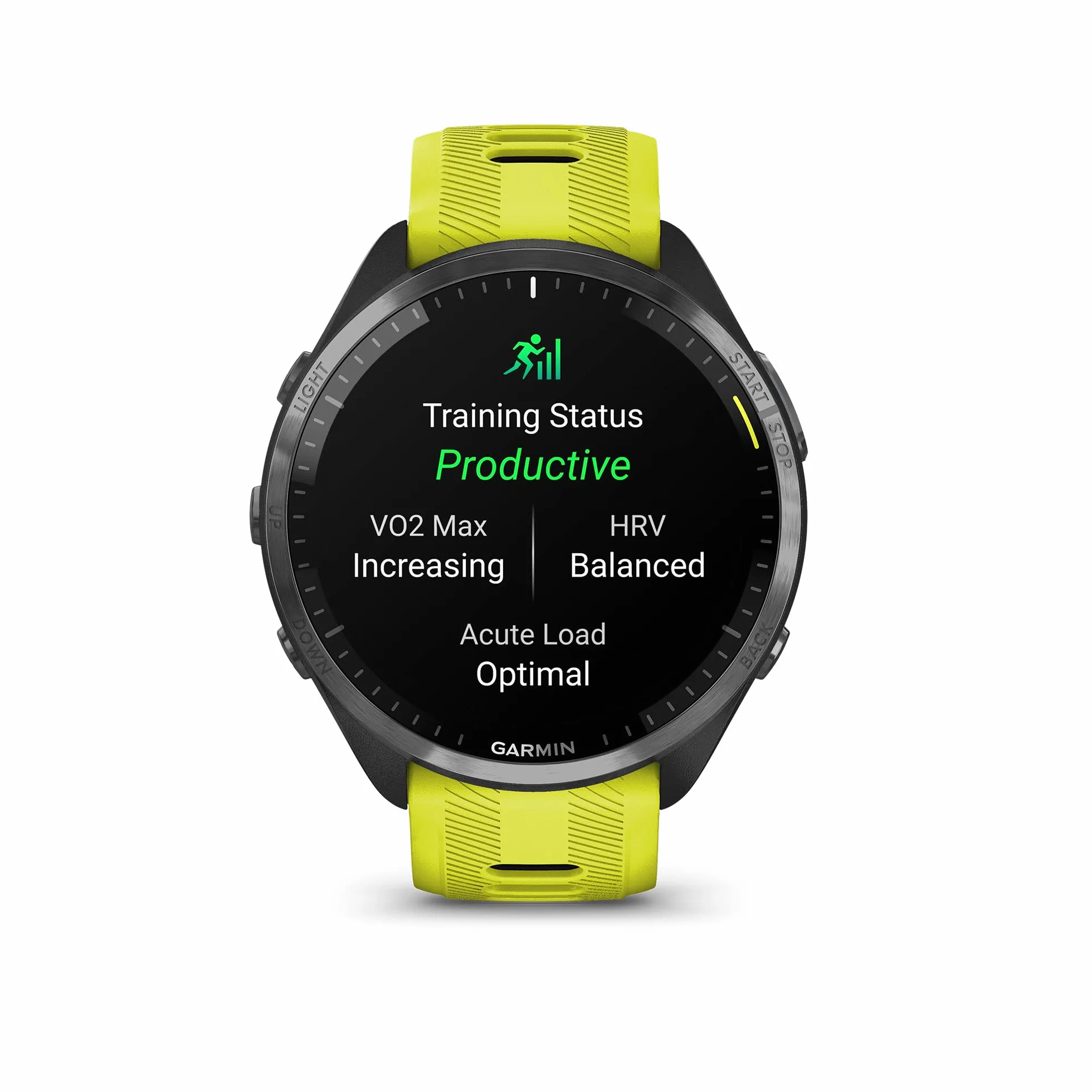 Garmin Forerunner 965 Reloj Inteligente para Correr, Pantalla AMOLED, Medidas de Entrenamiento, Negro y Amarillo