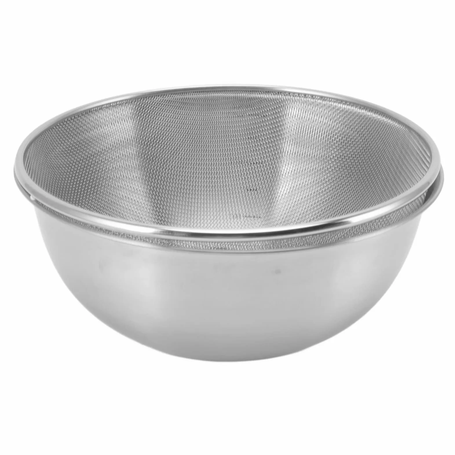 Colador de Acero Inoxidable, Colador de Colador para Cocina, Colador de Metal, Coladores de Malla Fina de Acero Inoxidable (Cuenco+Pantalla de malla)