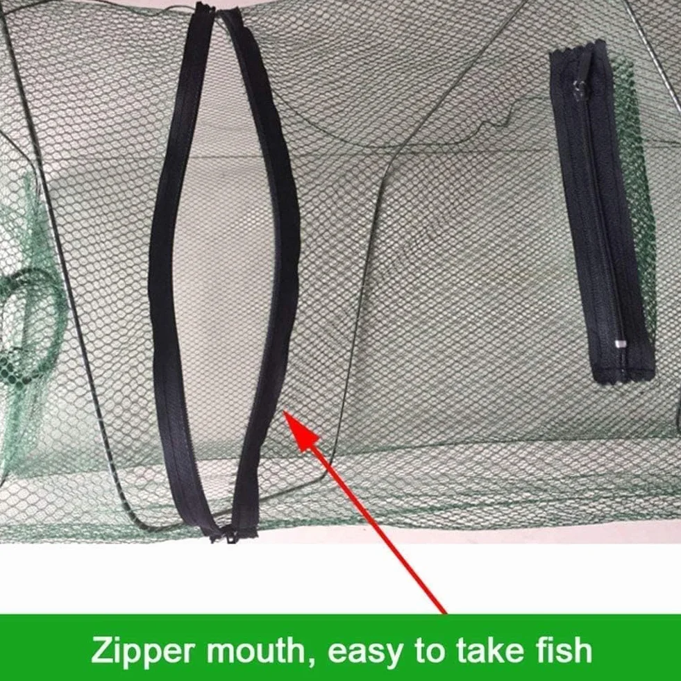 Trampa para Peces Plegable 3 Unidades - Red de Captura para Pesca, Langosta, Cangrejo, Camarón