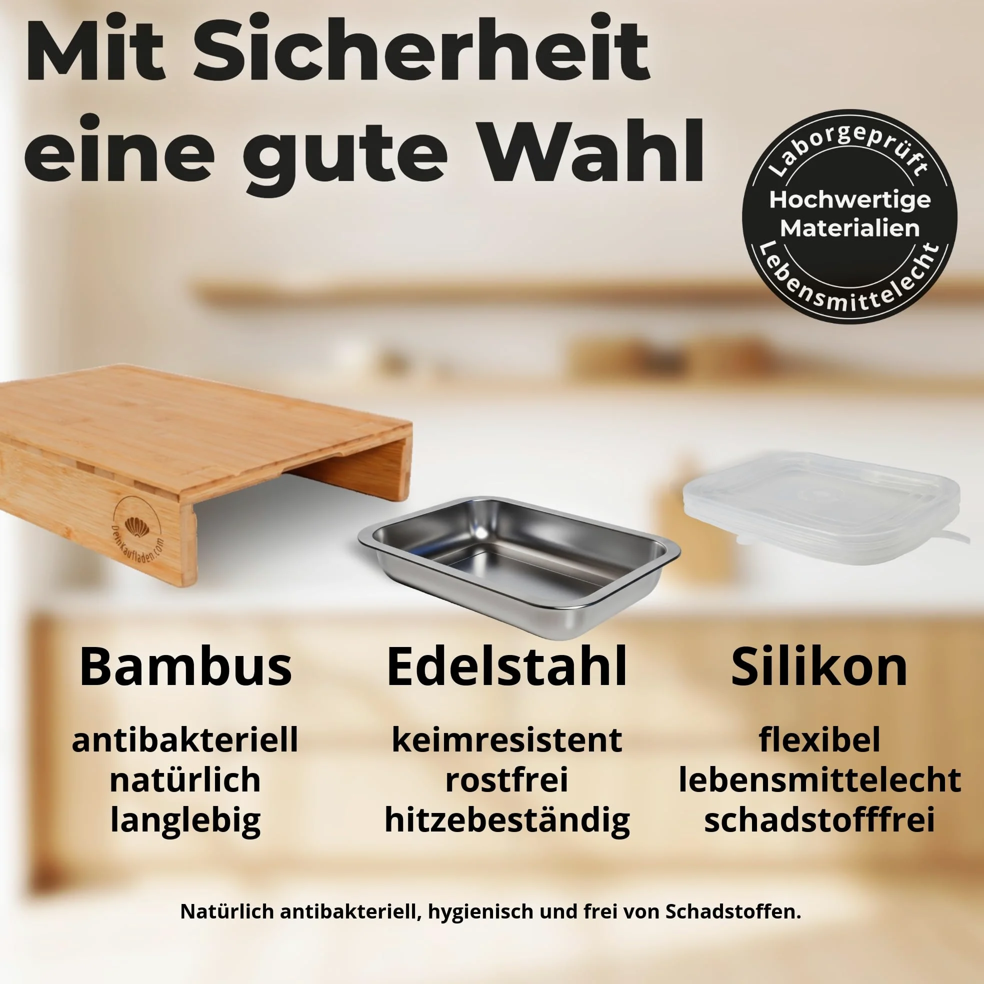 Tabla de cortar de madera con bandejas y tapas | cortar, recoger y almacenar | práctico accesorio de cocina | tabla de cortar ideal para cocinar de forma eficiente | Tabla de madera XXL para cocina