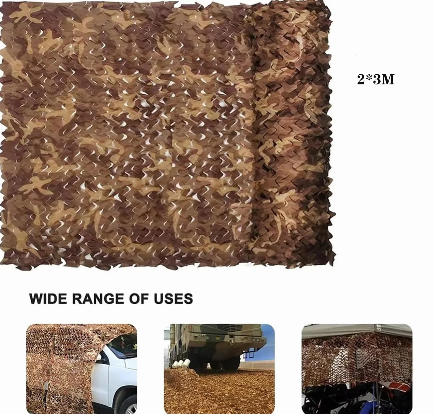 NEWFUN 3X4M 4X6M Red Camuflaje 150D Malla de Camuflaje para Caza Camping