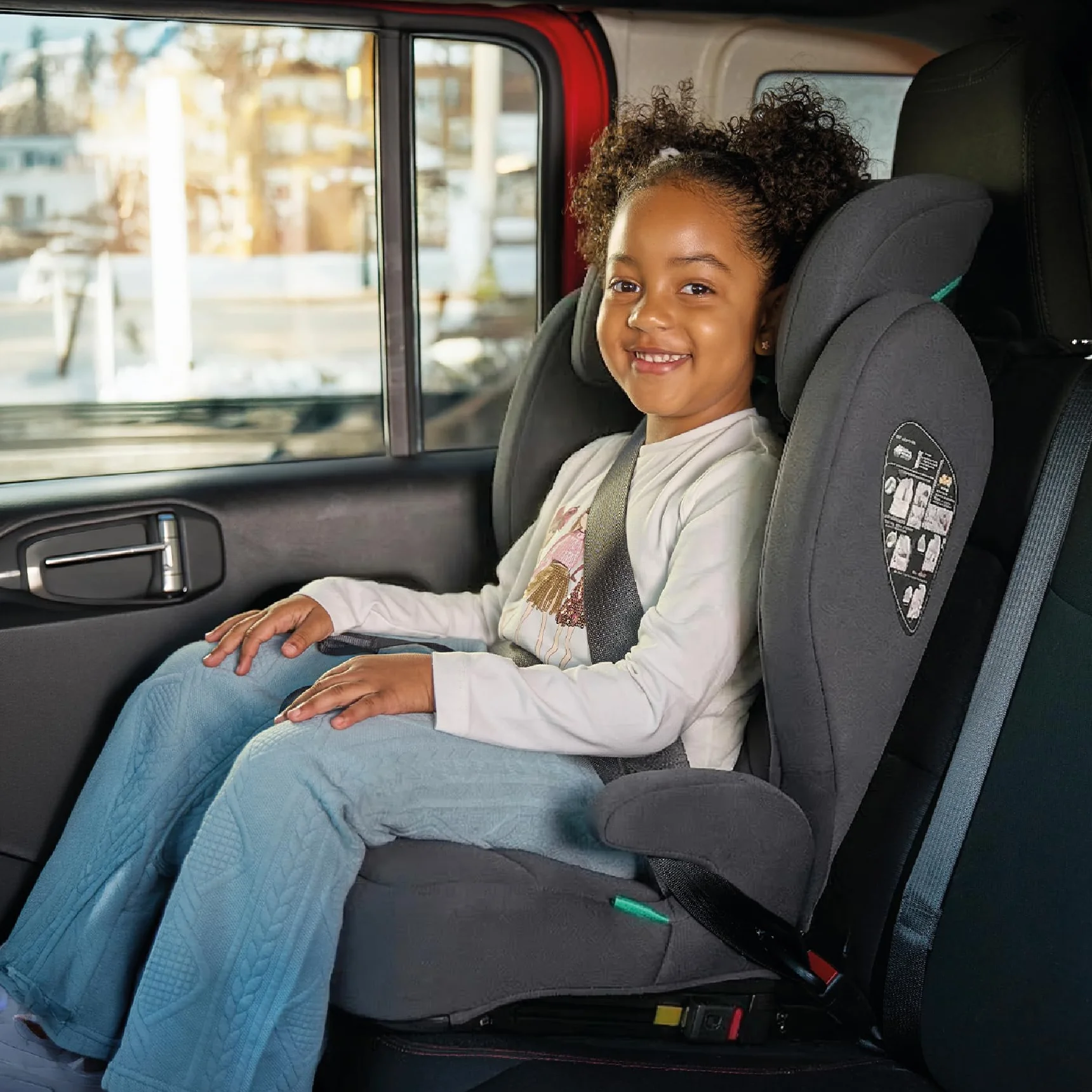 MS BabyWorld – BETA y ALPHA – Silla de coche Isofix Grupo 2/3 y alzador convertible | I-Size R129 | Universal | 15-36 kg | 100-150 cm | Cinturón de seguridad | Para bebés y niños (Alpha/Gris Oscuro)