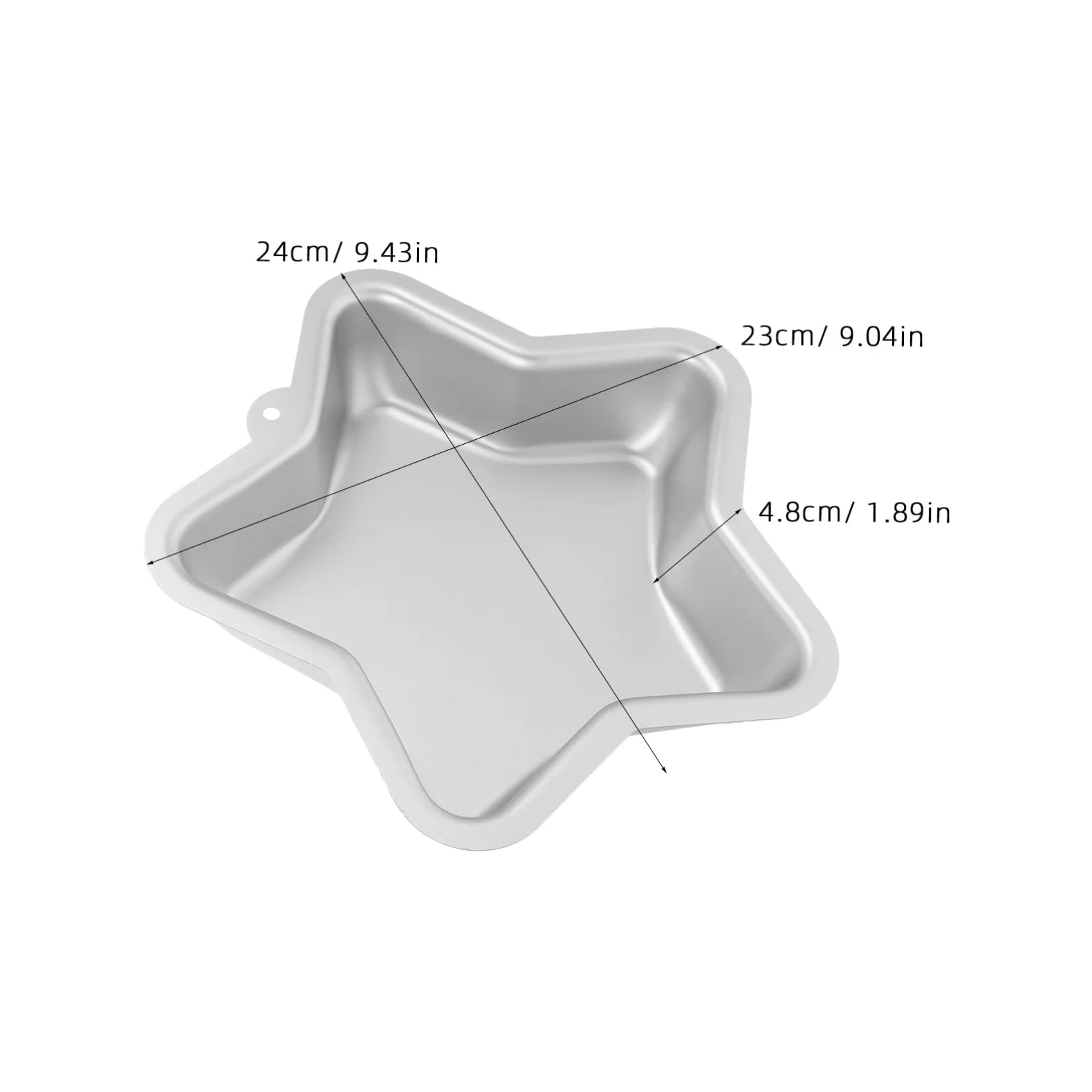 LABRIMP 2 Piezas Molde para Hornear Forma de Molde de Pastel Cinco Puntas de Aleación de Aluminio para Pasteles Pan Cheesecake para Cocina Doméstica y Repostería Festiva
