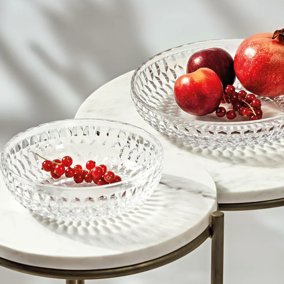 Villeroy & Boch - Boston cuenco plano, 24 cm Ø, cuenco de cristal para postres, fruta y aperitivos, apto para lavavajillas, transparente