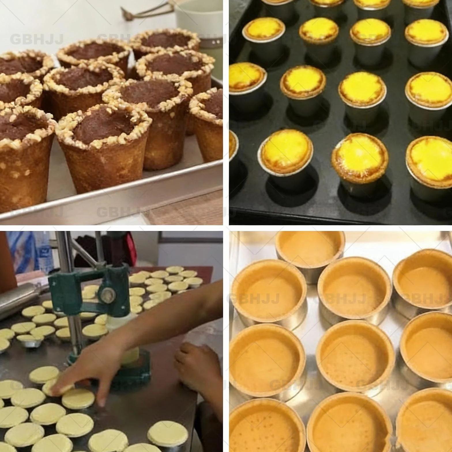 MáQuina para Prensar Tartas de Huevo, Prensadora Manual para Formar CáScaras Tartaletas, Herramienta para Moldear CáScaras Tartaletas Crema Pastelera, Adecuada para Uso DoméStico SN6201