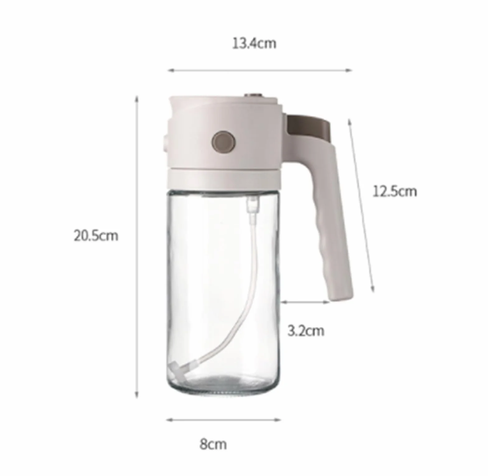 Cocina Dispensador De Aceite Juego De 2 Botellas Rociadoras Aptas For Freidoras De Aire, Ensaladas, Freír Y Asar A La Parrilla. Pulverizador Aceite Spray