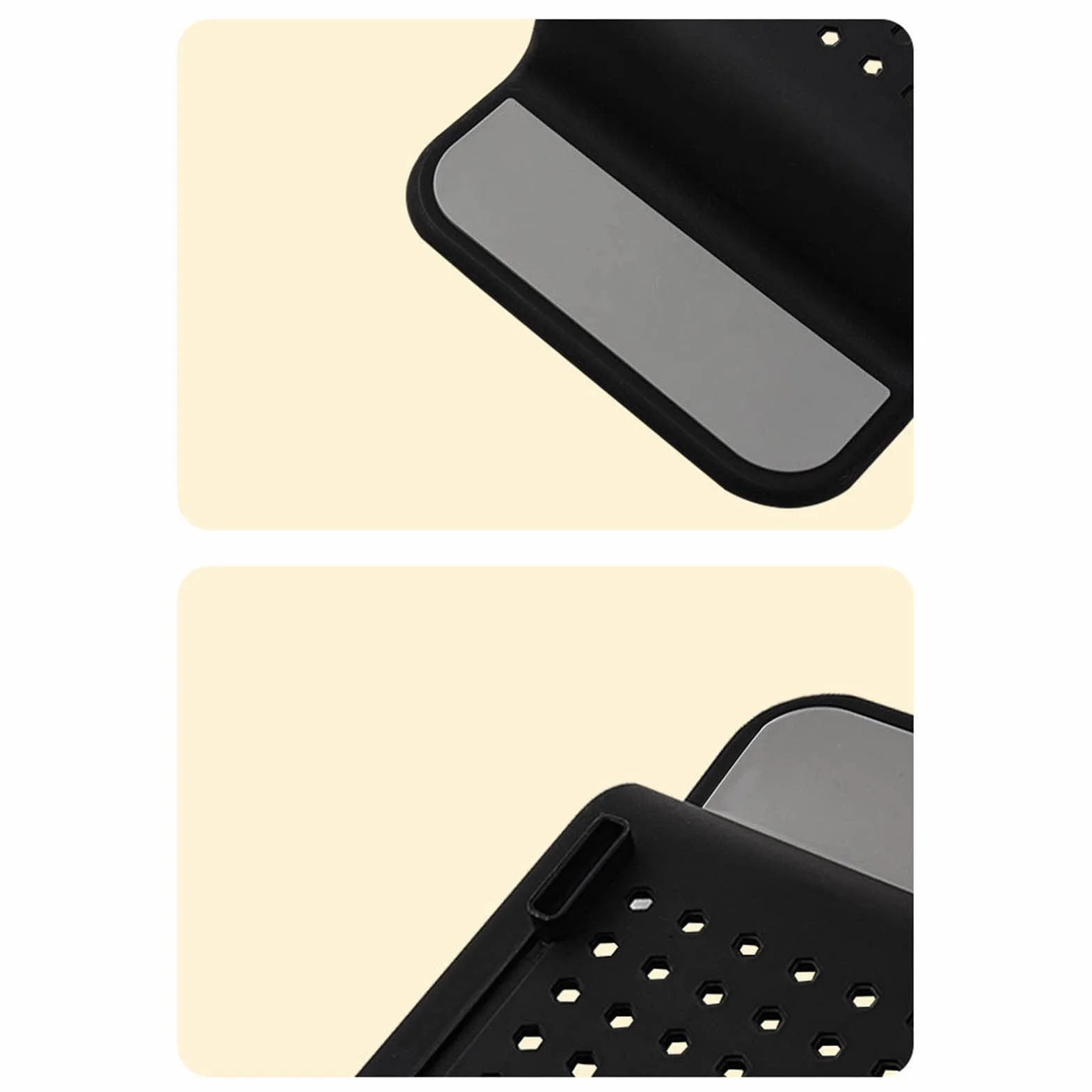 Bandeja para Bañera, Mesa para Bañera con Carrito de Baño Colocación Estable para Baño (Negro)