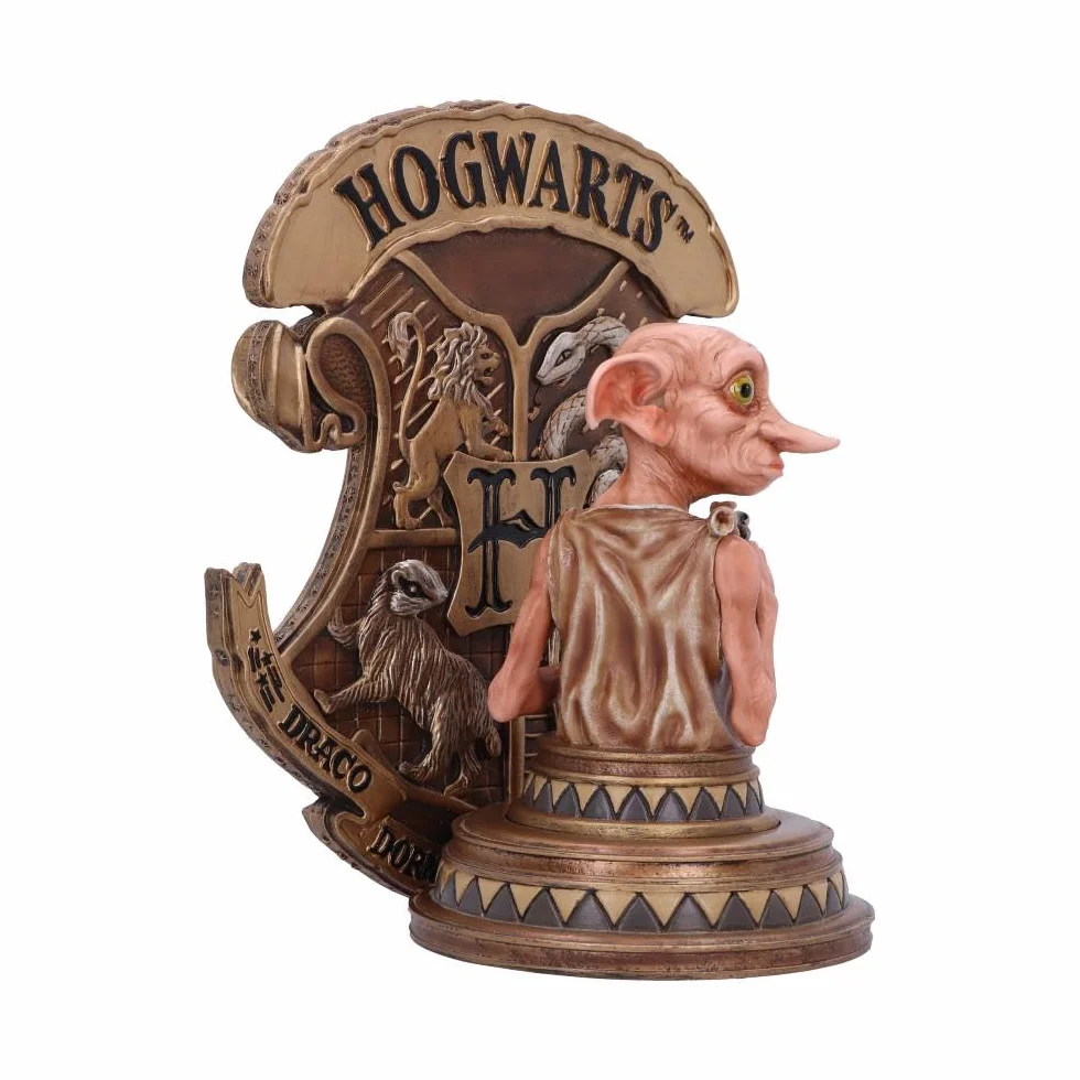 NEMESIS NOW Sujetalibros con Licencia Oficial de Harry Potter Dobby, Dorado, 20 cm