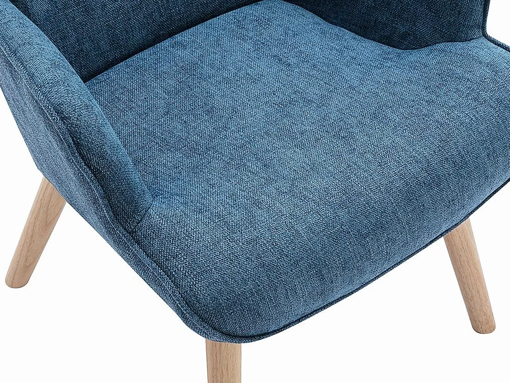 Venta-Unica - Sillón de Tela Azul VATELY