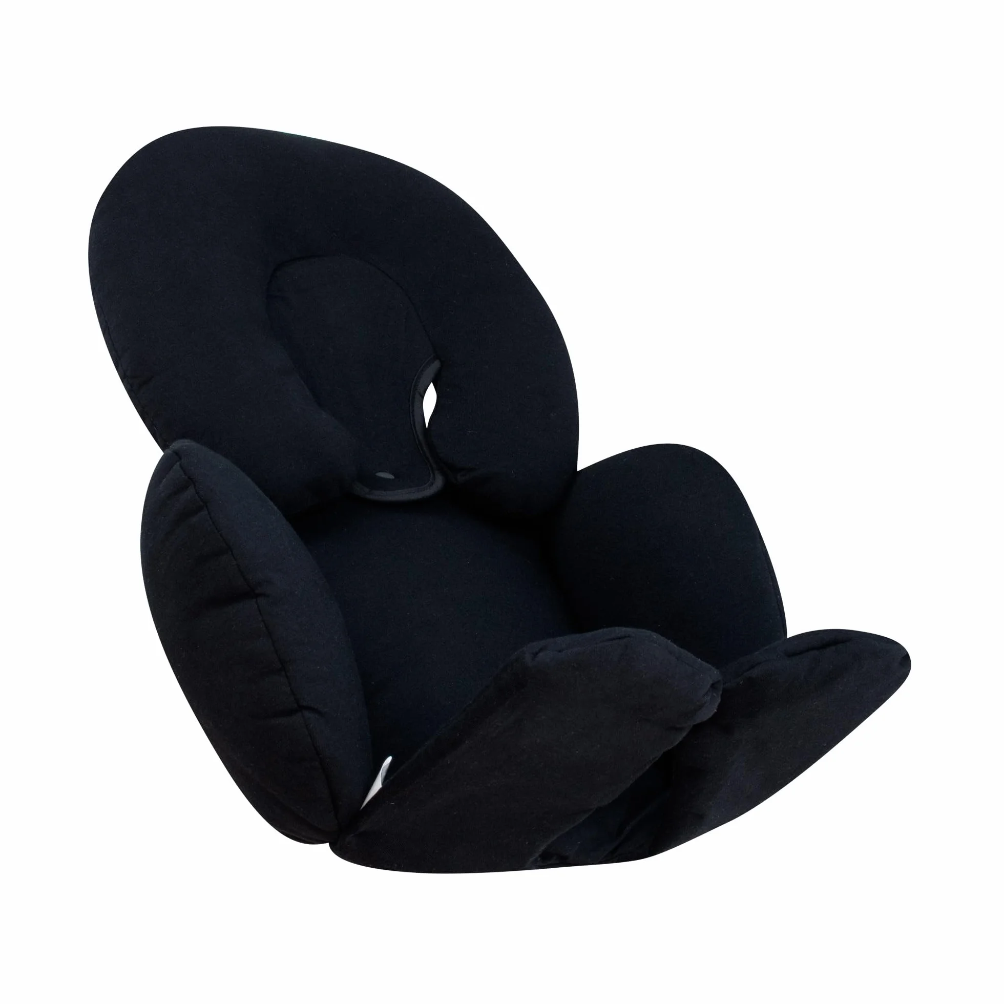 JYOKO Reductor Universal Bebé 2 Piezas Algodón Orgánico Cochecito Silla Coche Grupo 0 Soporte Cabeza Cuerpo Black Series