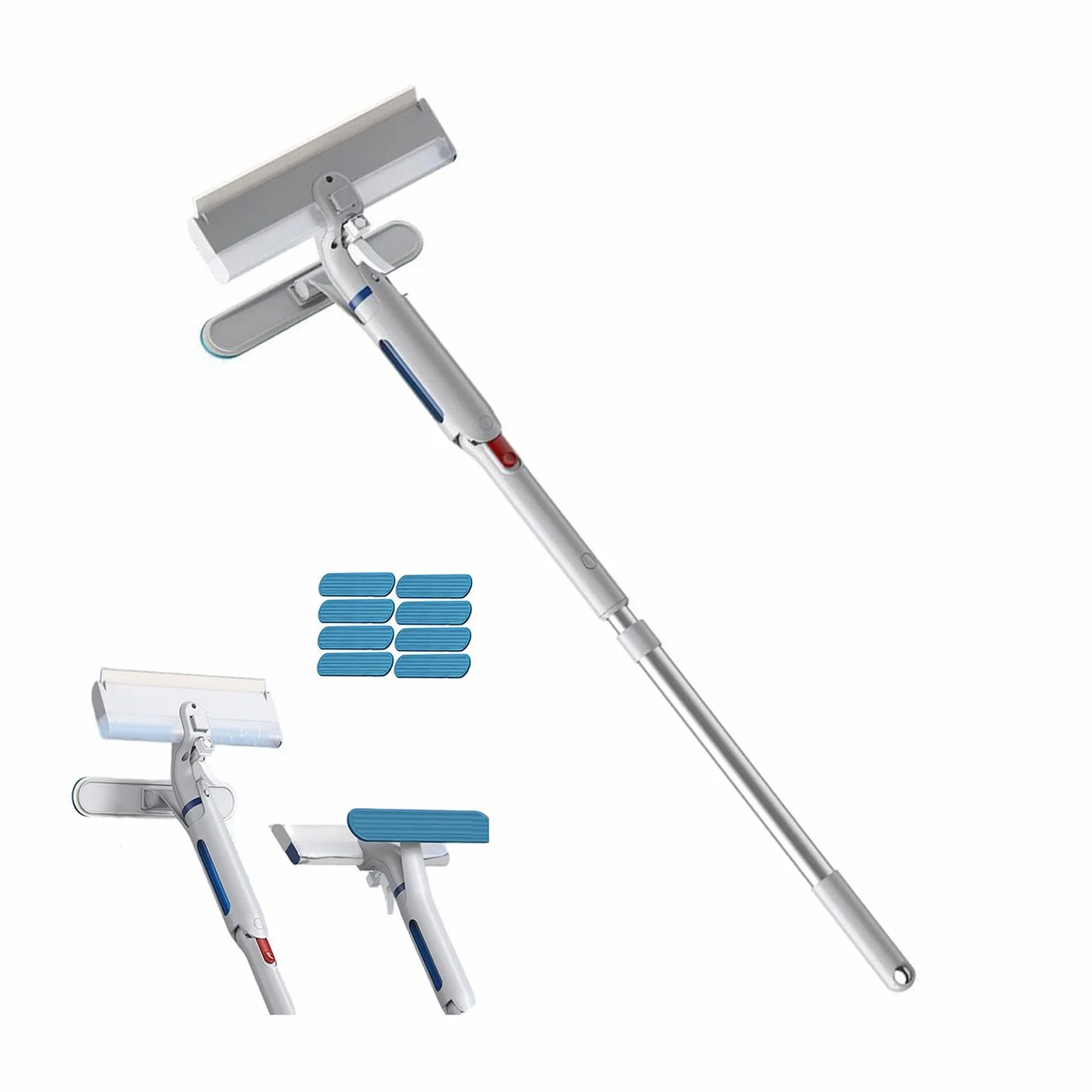 Limpiacristales con Pulverizador de Ventanas con Depósito de Agua Residual Limpiacristales en Spray de Doble Cara Adecuado para Múltiples Escenarios