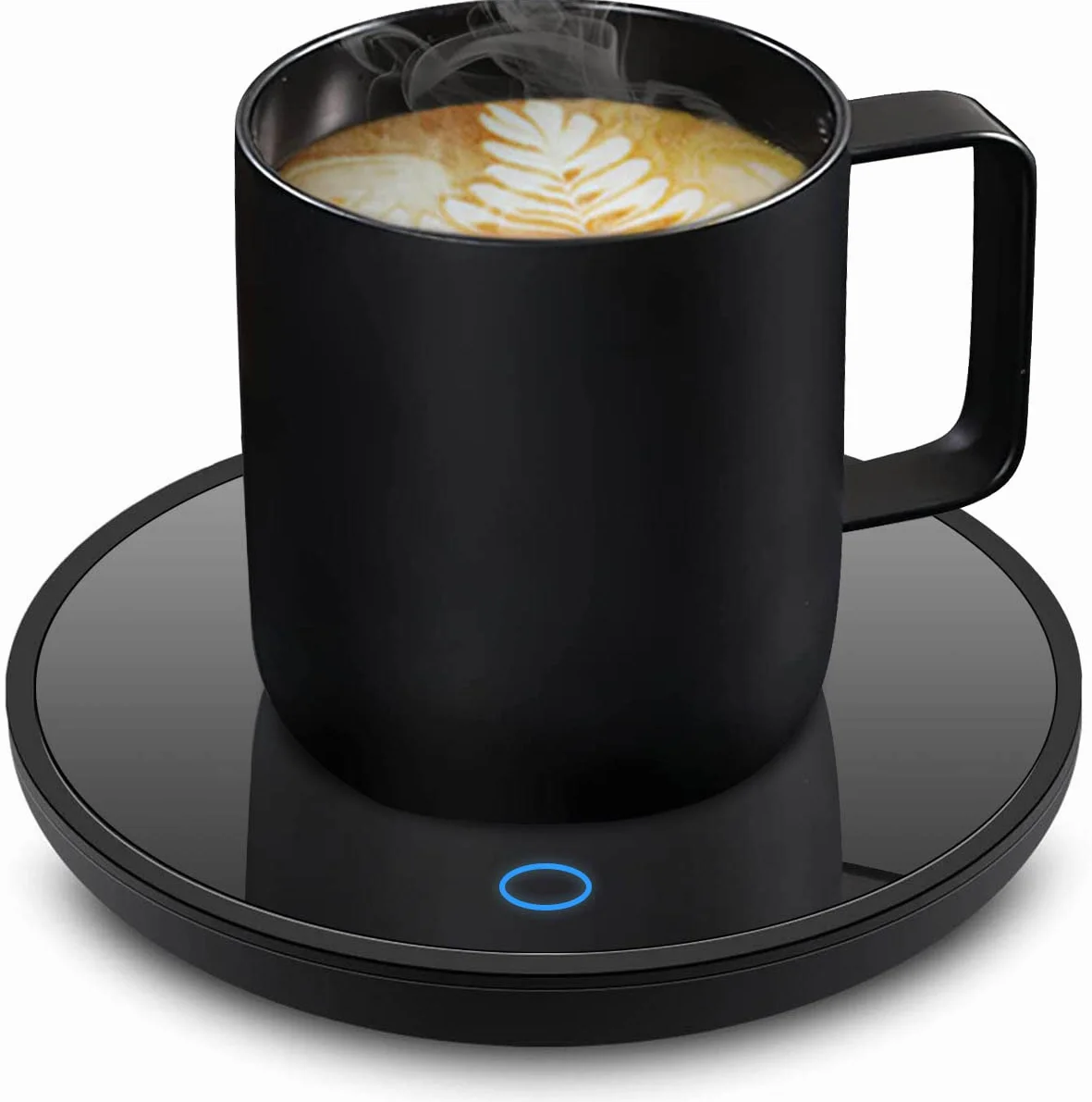 Calentador de Tazas de café, Calentador eléctrico de Velas con Apagado automático, Calentador de Tazas para Escritorio de Oficina, ajustes de Temperatura, Calentador de Tazas eléctrico para Bebidas