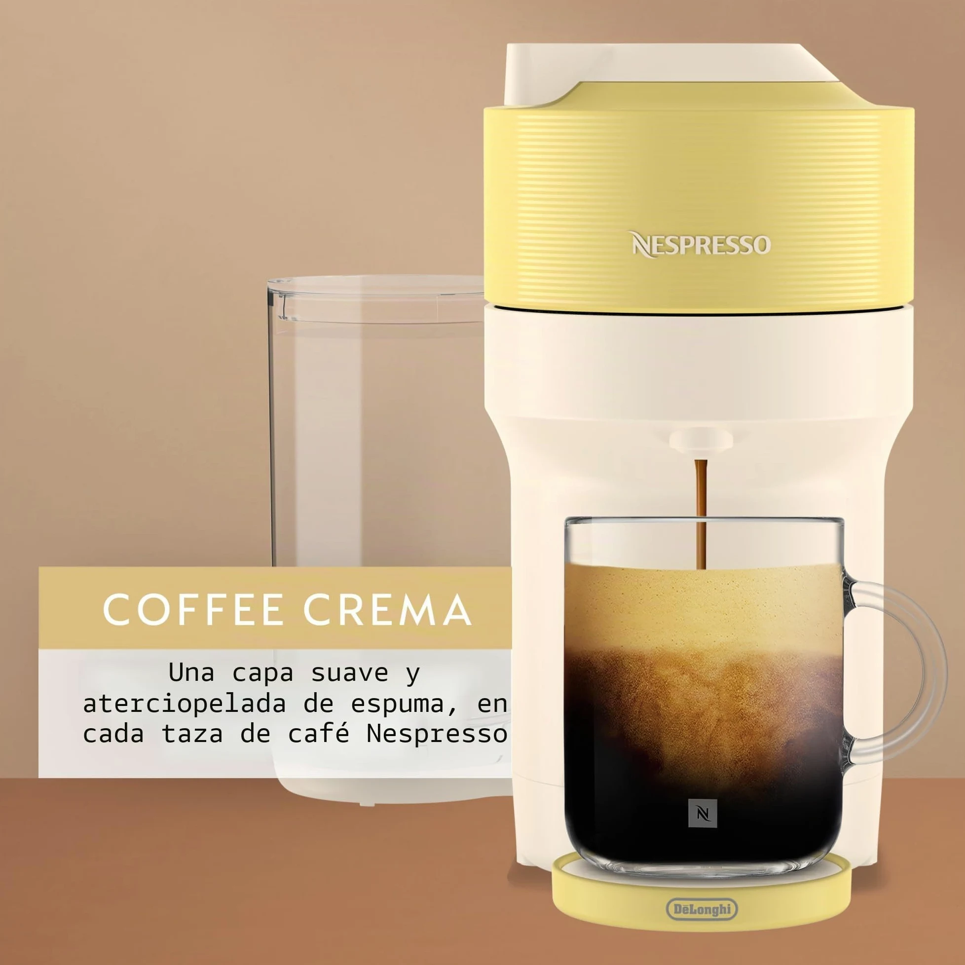 Nespresso Vertuo Pop+ Summer Edición Limitada por De'Longhi, Amarillo Pastel