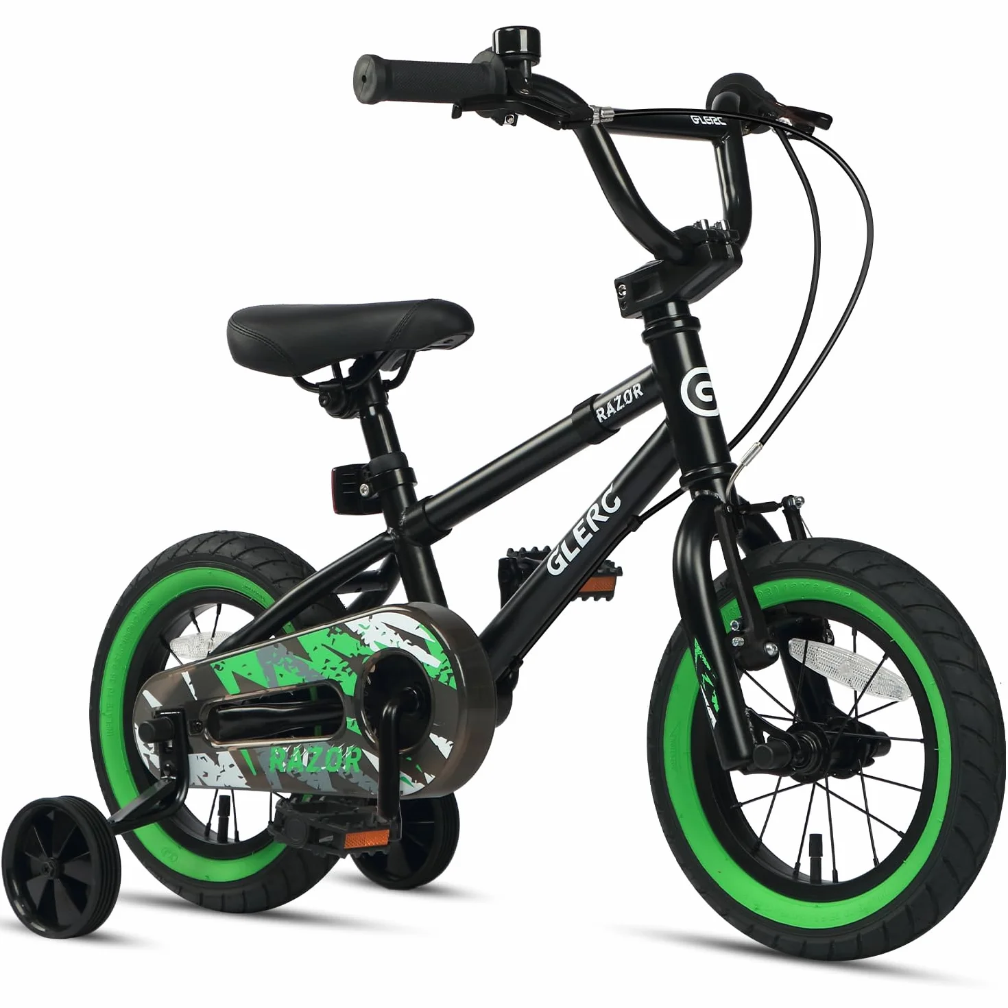 Bicicleta Infantil Glerc Razor 12 14 16 Pulgadas BMX con Ruedines