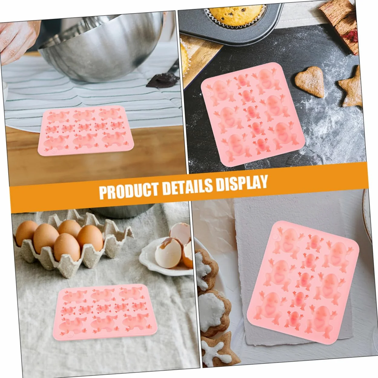 SEWACC 8piezas Molpara Chocolates Forma De Para Pasteles y Postres Moldes De Fondant Para Decoración De Fiesta y Repostería