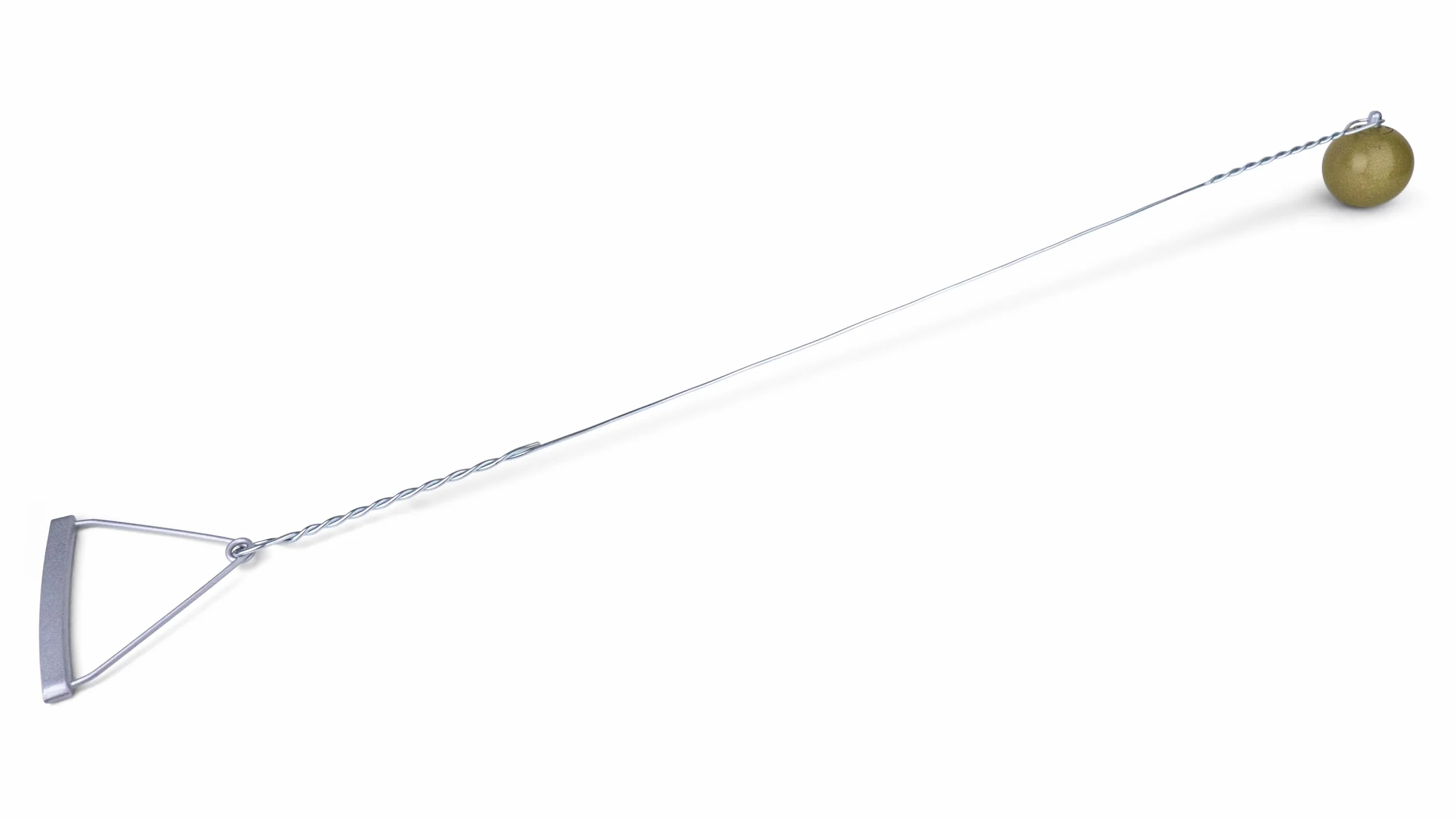 Martillo de Lanzamiento en Hierro Fundido 1,5 kg Dorado con Cable y Empuñadura Certificada WA