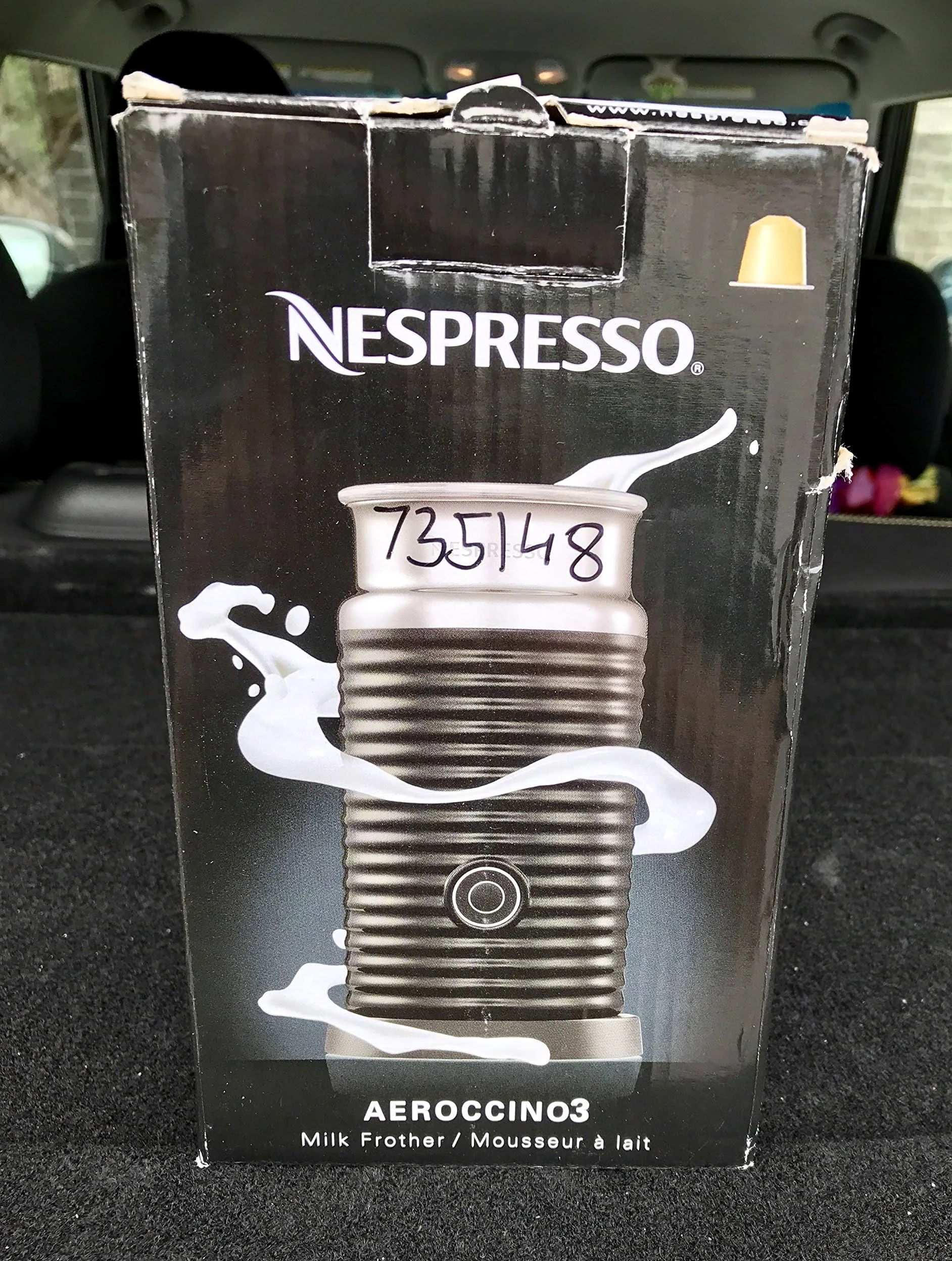 Nestle Nespresso Aeroccino3 3594 Espumador de leche negro