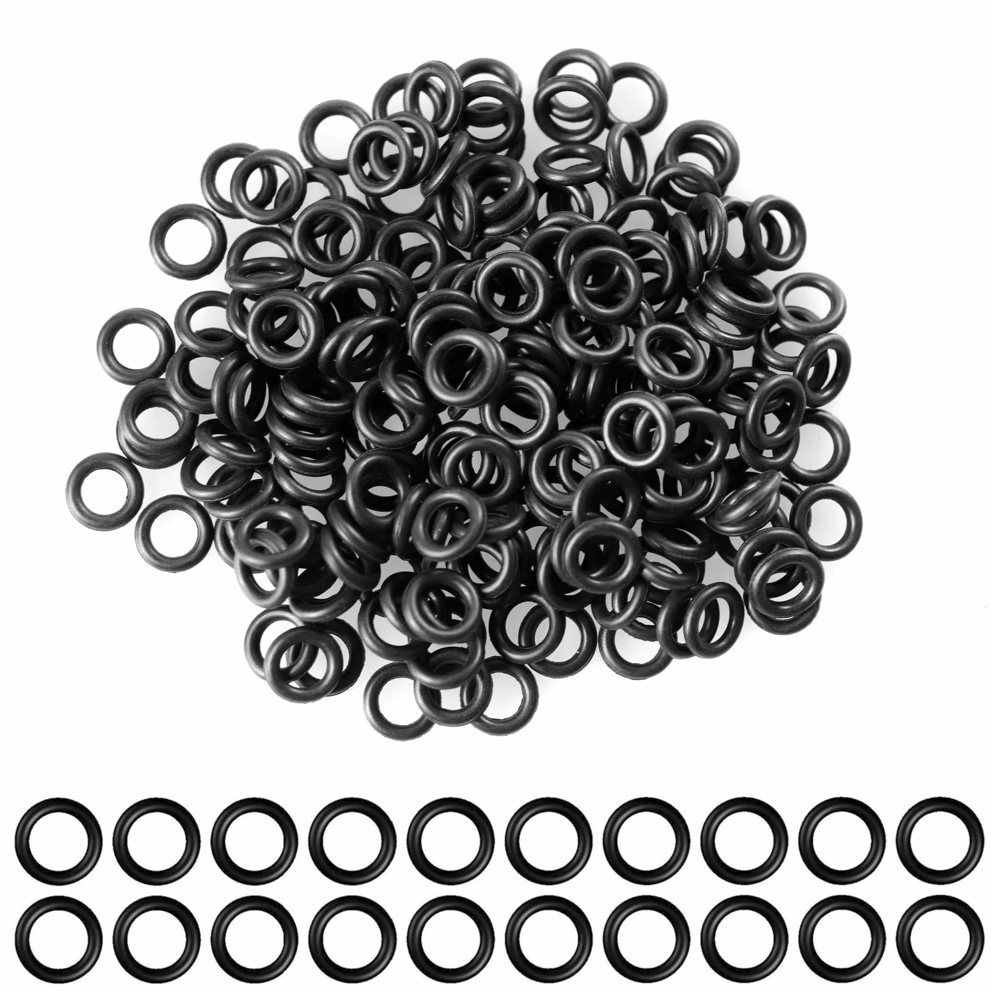 Anillos de Goma Negro 2BA para Dardos CyeeLife 200 Piezas