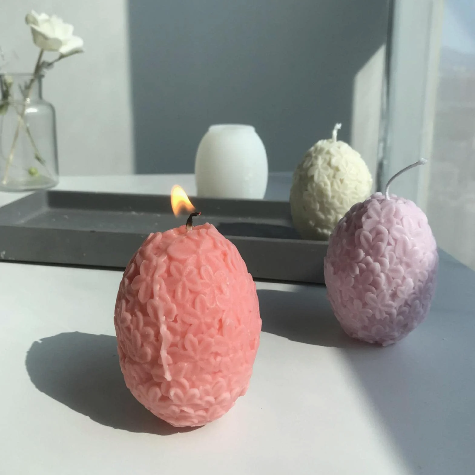 5 moldes de silicona con forma de flor 3D, molde de silicona con forma de flor de bola artesanal, moldes de jabón de silicona, moldes hechos a mano, moldes de jabón que hacen accesorios