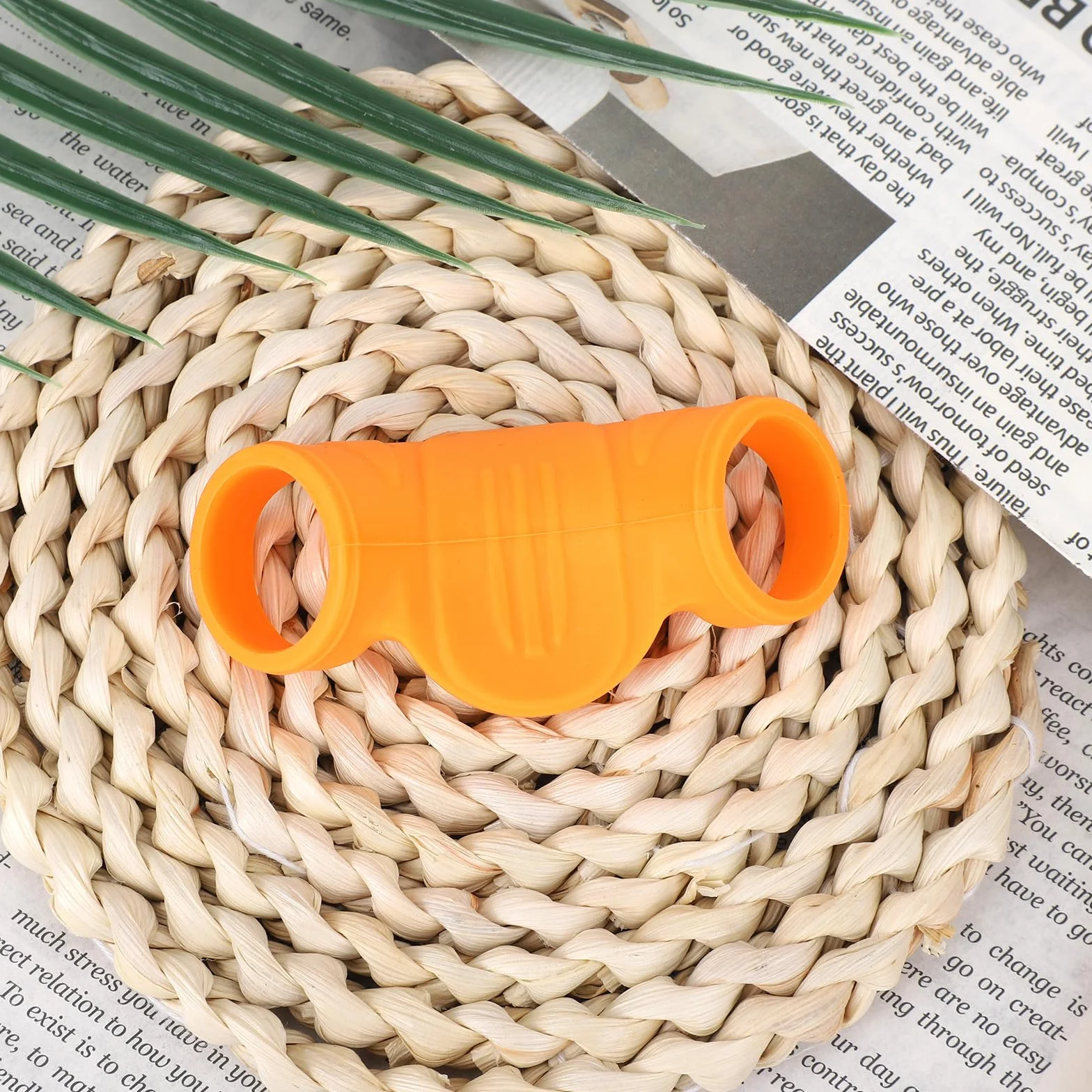 Penitue Protector Pulgar Silicona para Béisbol & Sóftbol, Reductor Impacto, Accesorios Entrenamiento (Naranja, M)