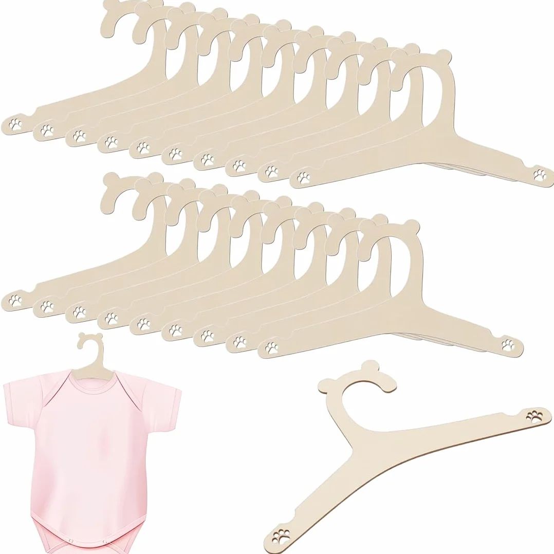 Perchas Bebe Madera 20 Piezas, Perchas Infantiles Oso, Percha Ropa Bebe
