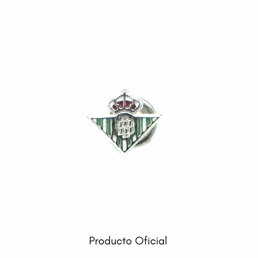Pendientes Oficiales de plata escudo Real Betis color
