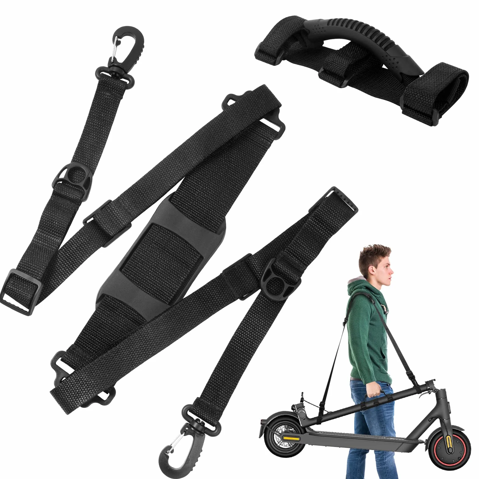 Ainiv Correa Hombro Patinete Electrico Ajustable Transporte Mano Niños Bicicleta Plegable Xiaomi M365 Accesorios