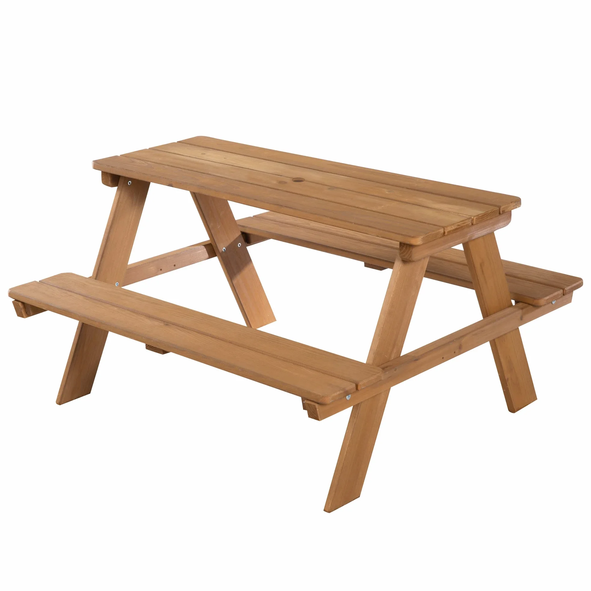 Mesa de Picnic para Niños Outdoor Madera Maciza 4 Plazas Teck