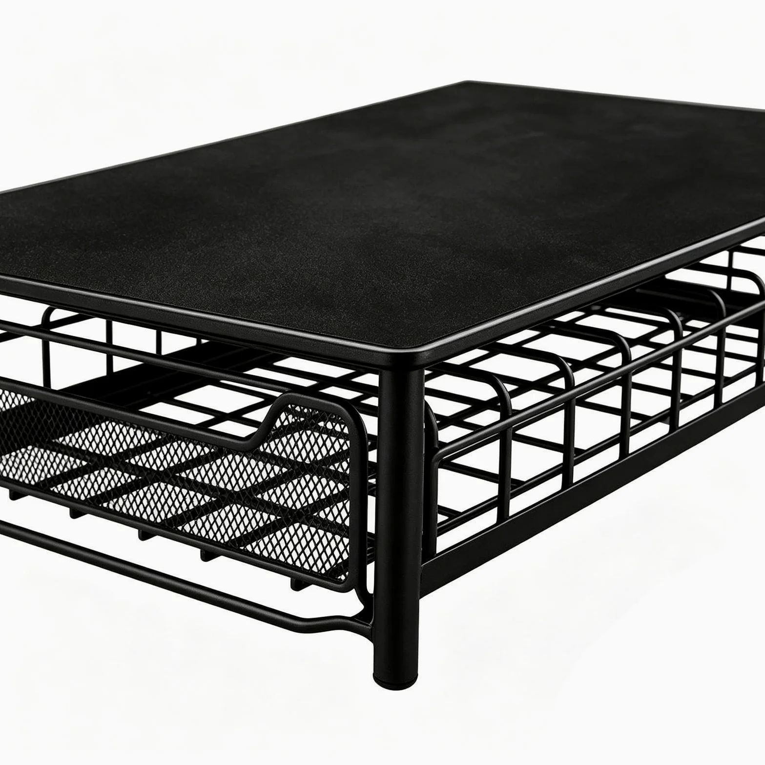 Organizador de Cápsulas de Café Resistente de Alambre Metálico con | Cajón Deslizante Organizador de Cápsulas para Cocina, Salón, Apartamento, Tostadora,