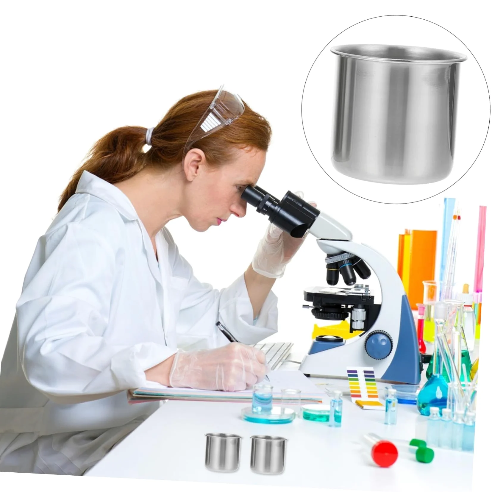 6 Piezas Vasos Medidores Pequeños Inoxidable Vasos para Medicina sin Prácticos y Duraderos para Uso Doméstico y Restauración
