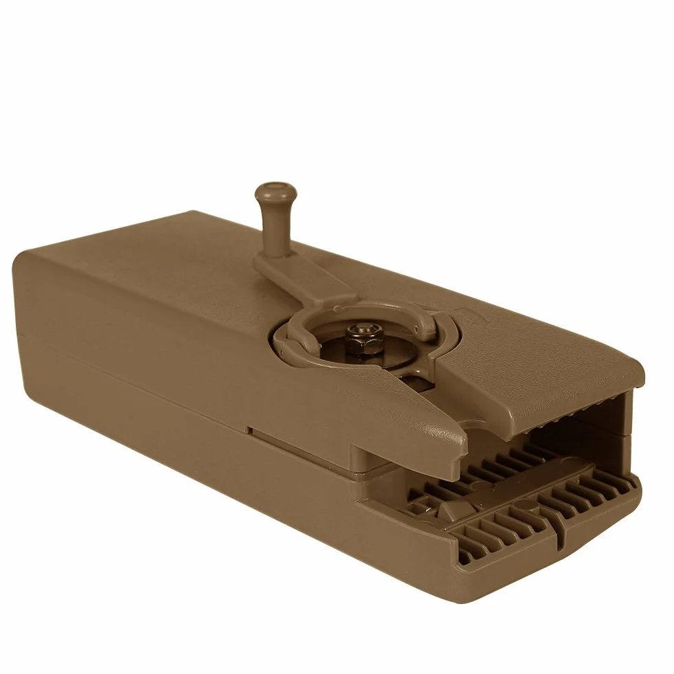 Cargador Rápido de Airsoft Speed Loader M4 Manivela Hunting Magazine Quick Loader - 6MM 1000 Rondas - Tan - Plástico