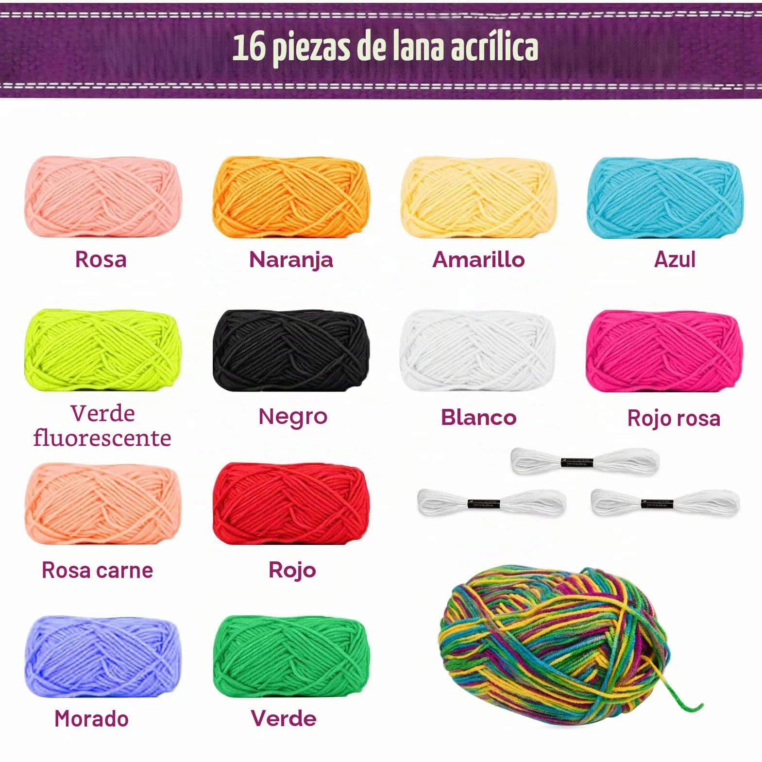 LYKTRIX Marco de Telaio de Tejer para Niños, Kit de Tela de Tejer de Madera, Incluidos Hilos, Peine, Lanzadera y Lana para Principiantes y Niños - 29 x 19 cm