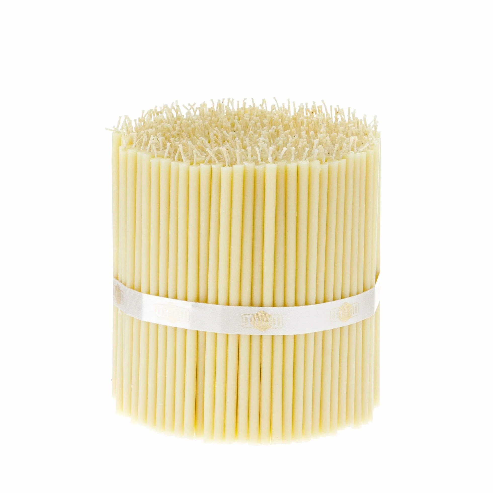 Danilovo Velas de cera de abeja blancas, 50 unidades, velas ortodoxas para oración, rituales, decoración de mesa de boda, no tóxicas, sin hollín, N120, altura: 15 cm, diámetro: 5,4 mm