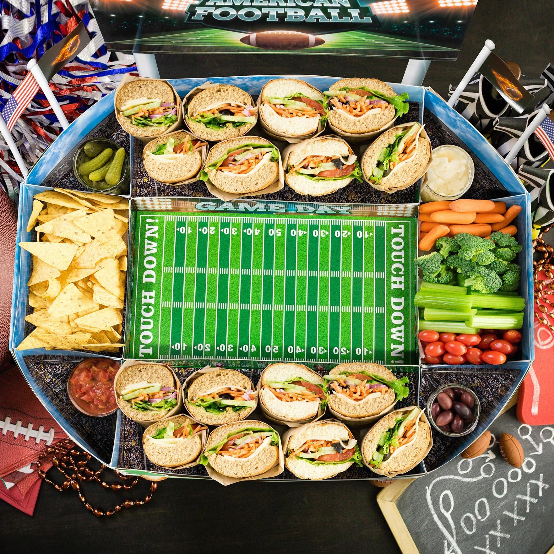 Estadio Snack de Fútbol Americano, Superbowl Decoración para Fiesta