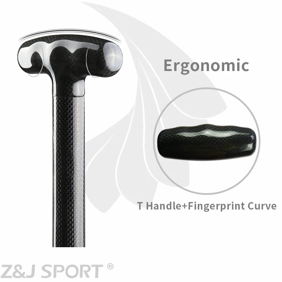 ZJ Sport IDBF - Remo de fibra de carbono con onda ovalada