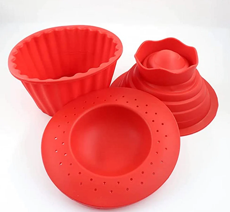 Moldes gigantes para magdalenas, aptos para lavavajillas, molde de silicona para cupcakes, antiadherente, set para hornear pasteles Jumbo para decoración fácil de tartas y herramientas para