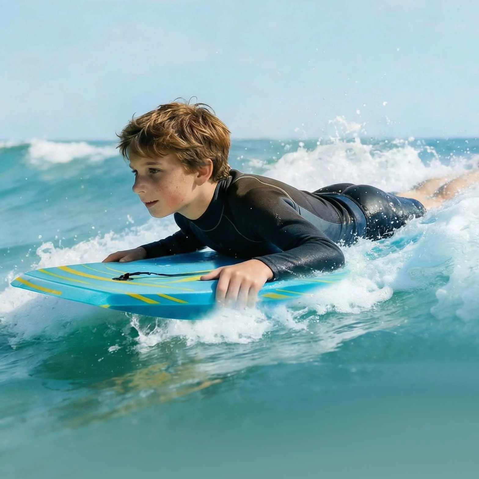 VEVOR Tabla de Bodyboard 105,5 cm EPS Espuma Correa Muñeca 81,7 kg UV Principiantes Jóvenes