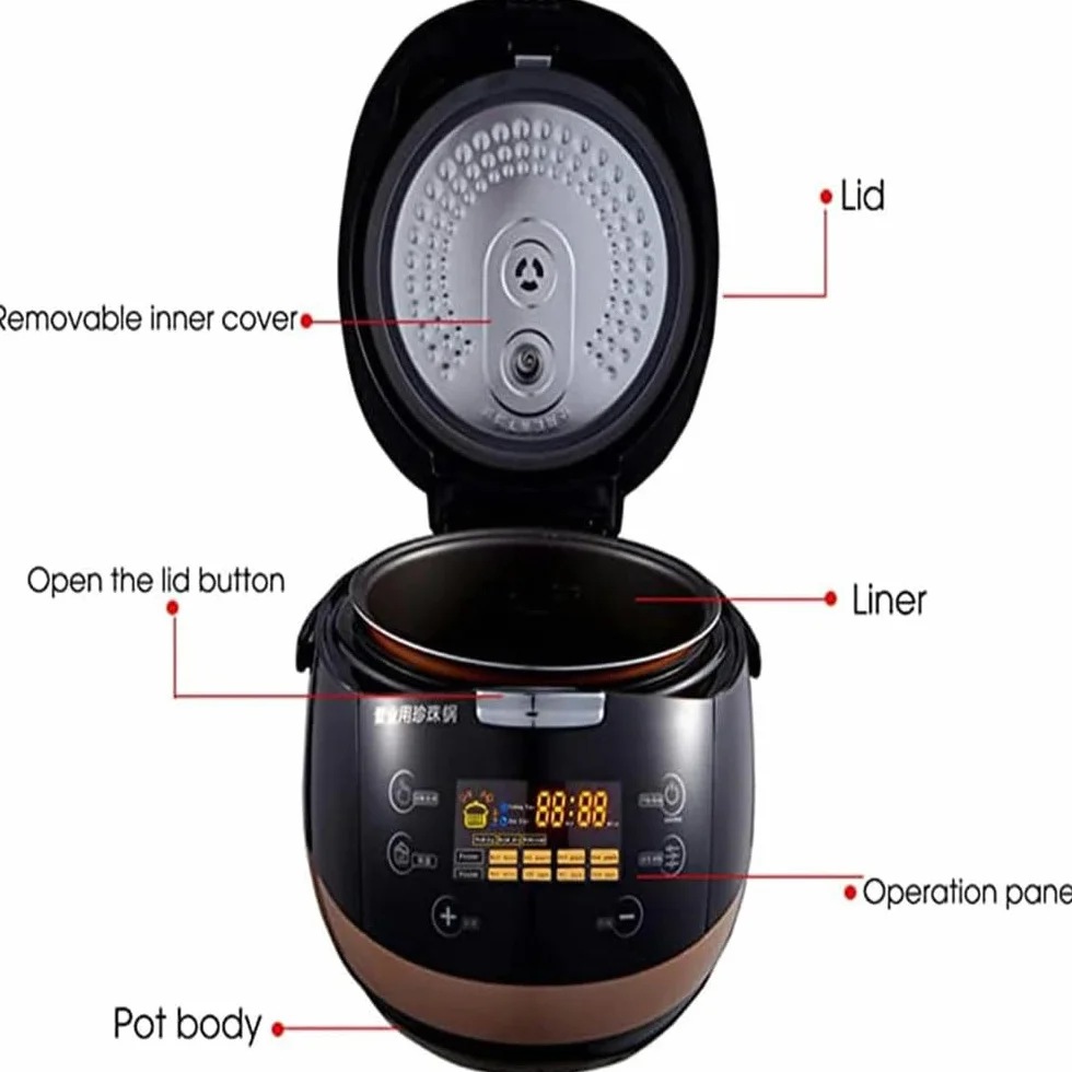 Olla de Perlas Comercial Totalmente automática de 900 W, Olla de Perlas automática con Gran Capacidad, Cocina de Bolas de Taro de Tapioca con Pantalla táctil para Perlas, pudines, Taro, Simi