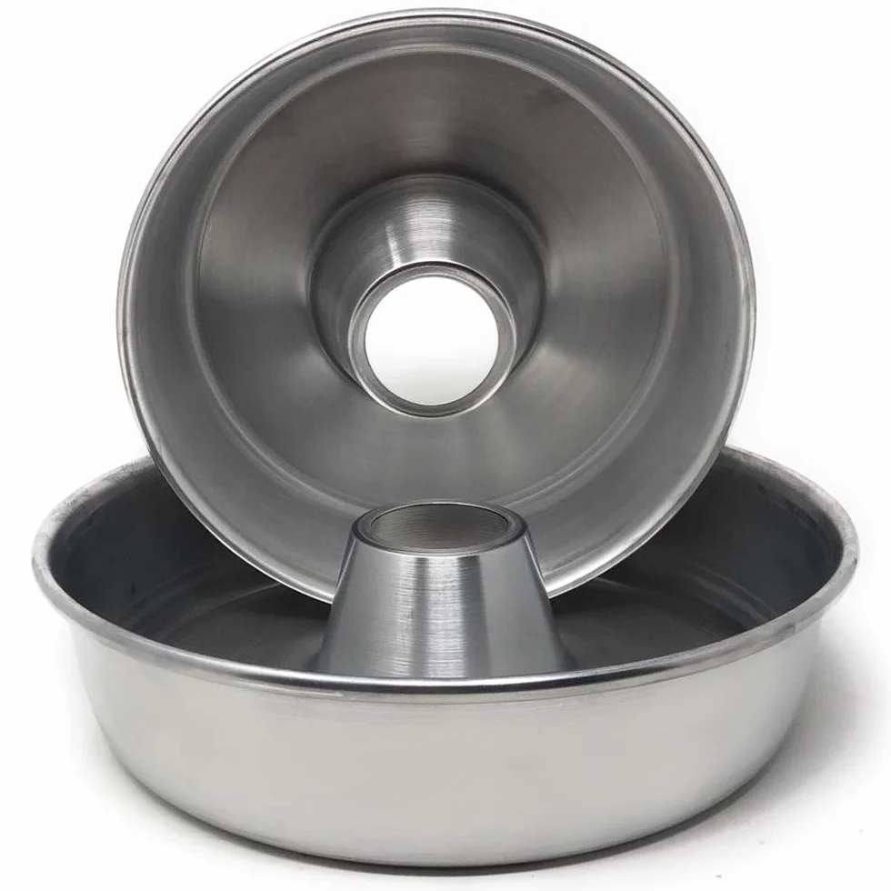 Bizcochera de Aluminio - Molde Anillo - Molde Savarín - Set de 2 - Ø 24 y 28 cm