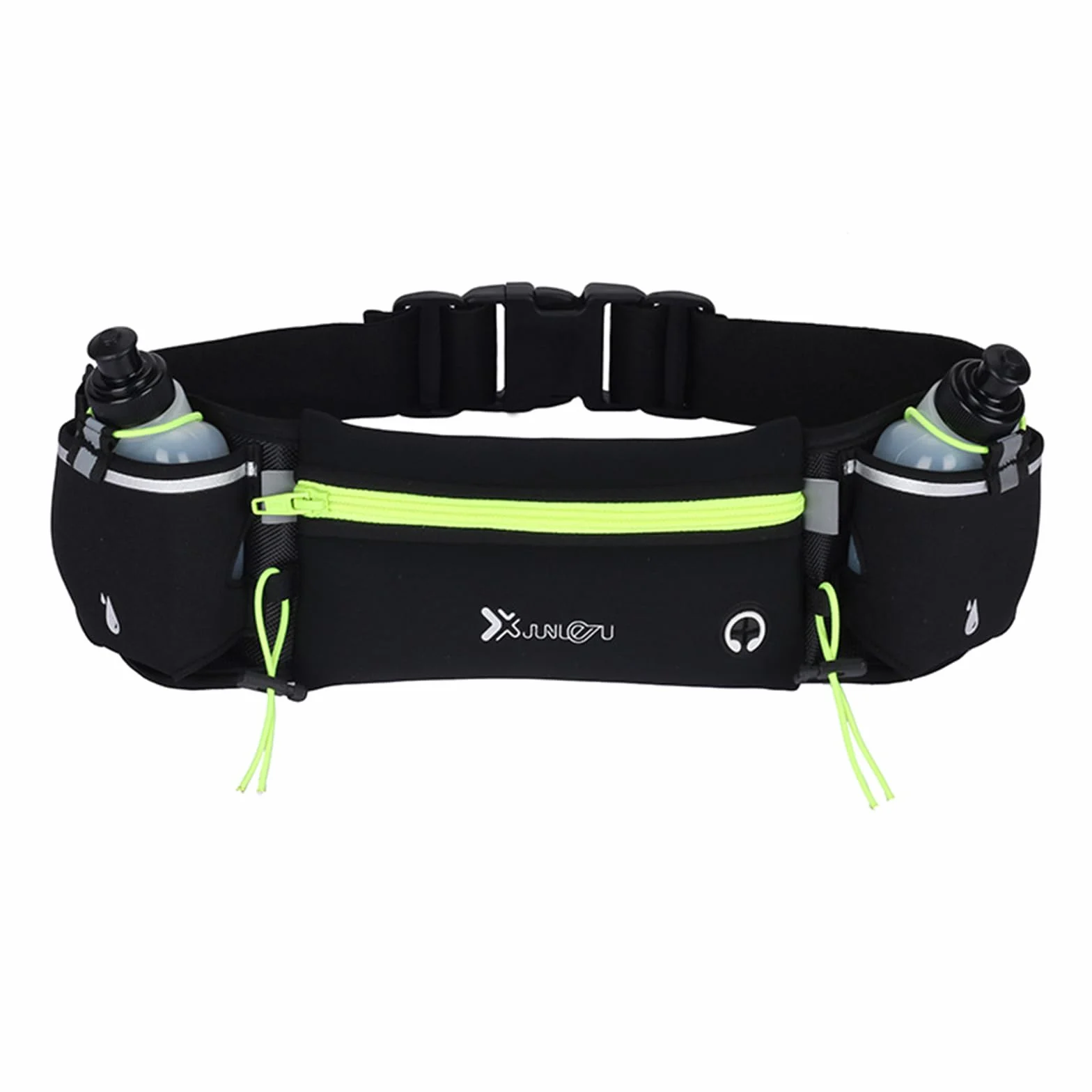 Riñonera Running Deportiva Cinturon Correr Hombre Mujer Porta Movil Deporte Walking Porta Botella Impermeable Cremallera Correa Ajustable Reflectante