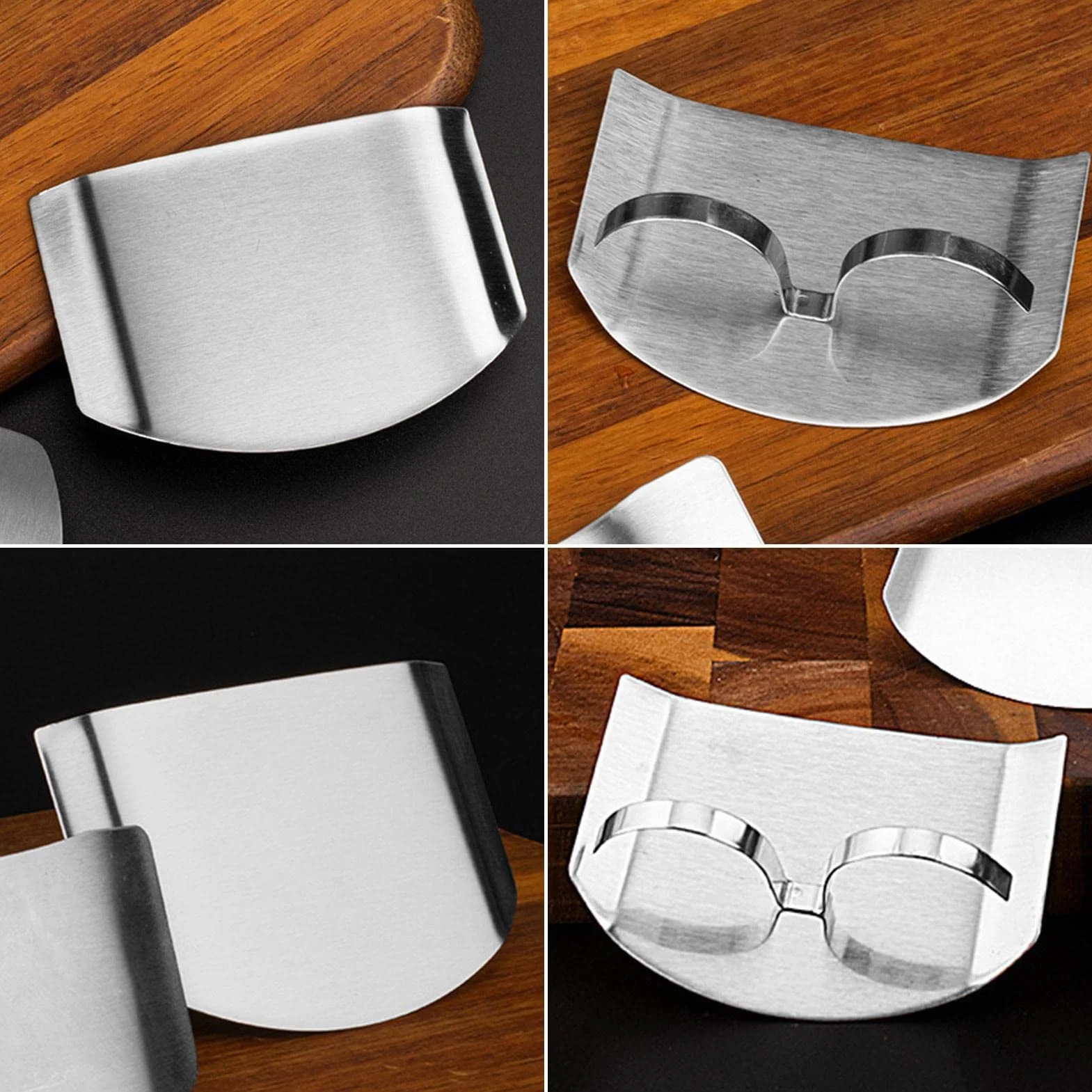 Dedos Acero Inoxidable, ProteDedos Cocina, Dedos para Cortar Verduras y Frutas Forma Segura, Utensilios Cocina para Chef