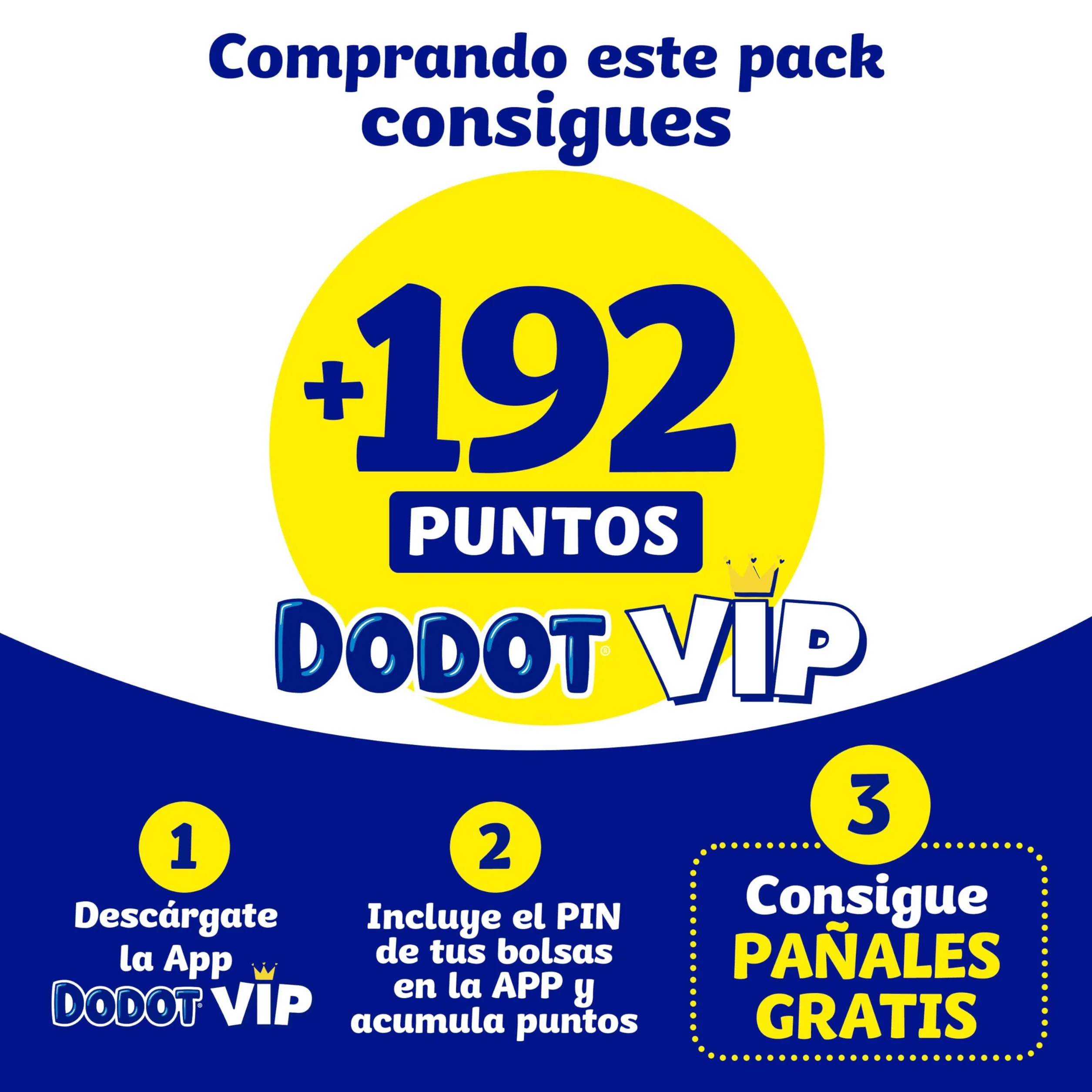 Dodot Pañales Bebé Sensitive Talla 4 (9-14 kg) 192 Pañales + 4 Pants Pack Mensual Protección Antifugas