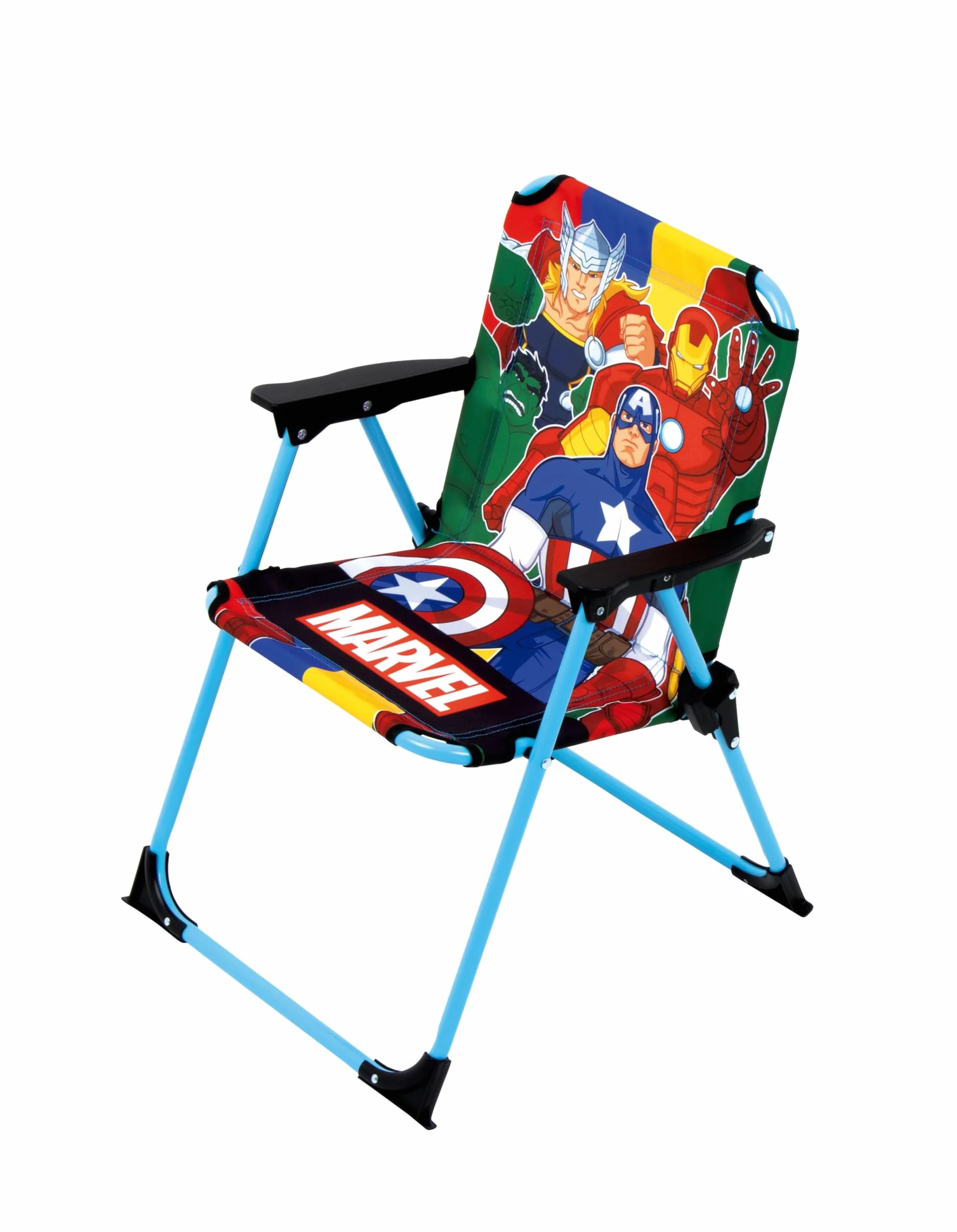 ARDITEX Silla Plegable Los Vengadores Marvel 38x32x53cm para Jardín Camping Playa