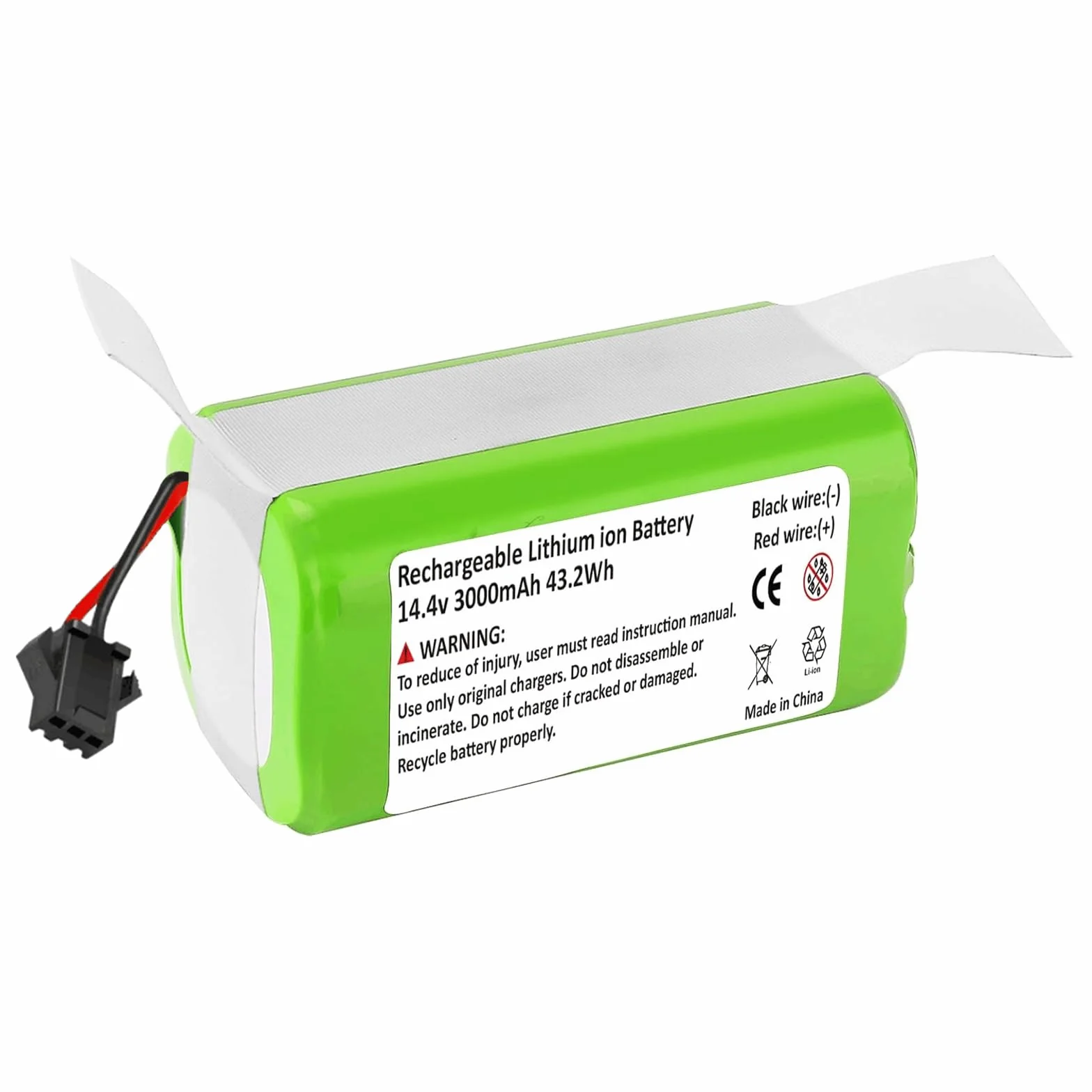 Batería de Lones de Litio 3000mAh 14.4V para Conga Excellence 1090 990 950 1990 1790 para Ecovacs Deebot N79 DN622 N79S IKHOS S15 S14 para Eufy RoboVac 11 12 30 11S 15C 15T 11SMAX 15C 30C 35C