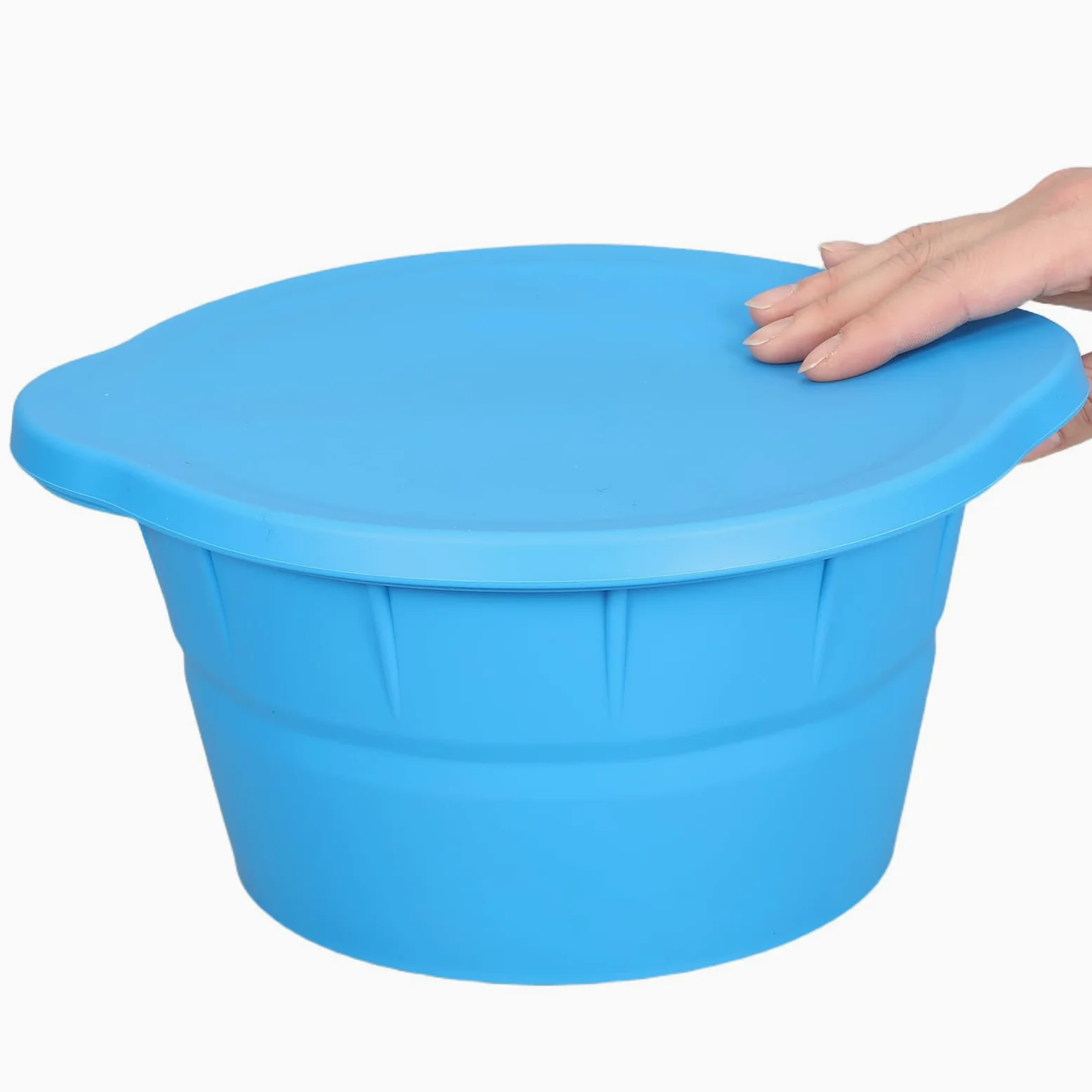 IMIKEYA 2 Piezas Molde para Cubitos de Hielo de Silicona Redondo Reutilizable Capacidad de 3.6l Diseño Plegable para Baño de Hielo y Viajes