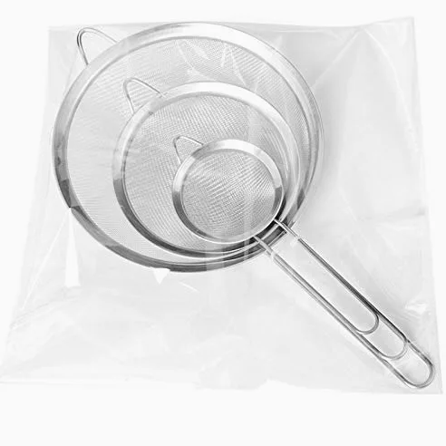 Colador de Cocina de Malla Fina de Acero Inoxidable, tamaño Grande para filtrado de Alimentos y líquidos